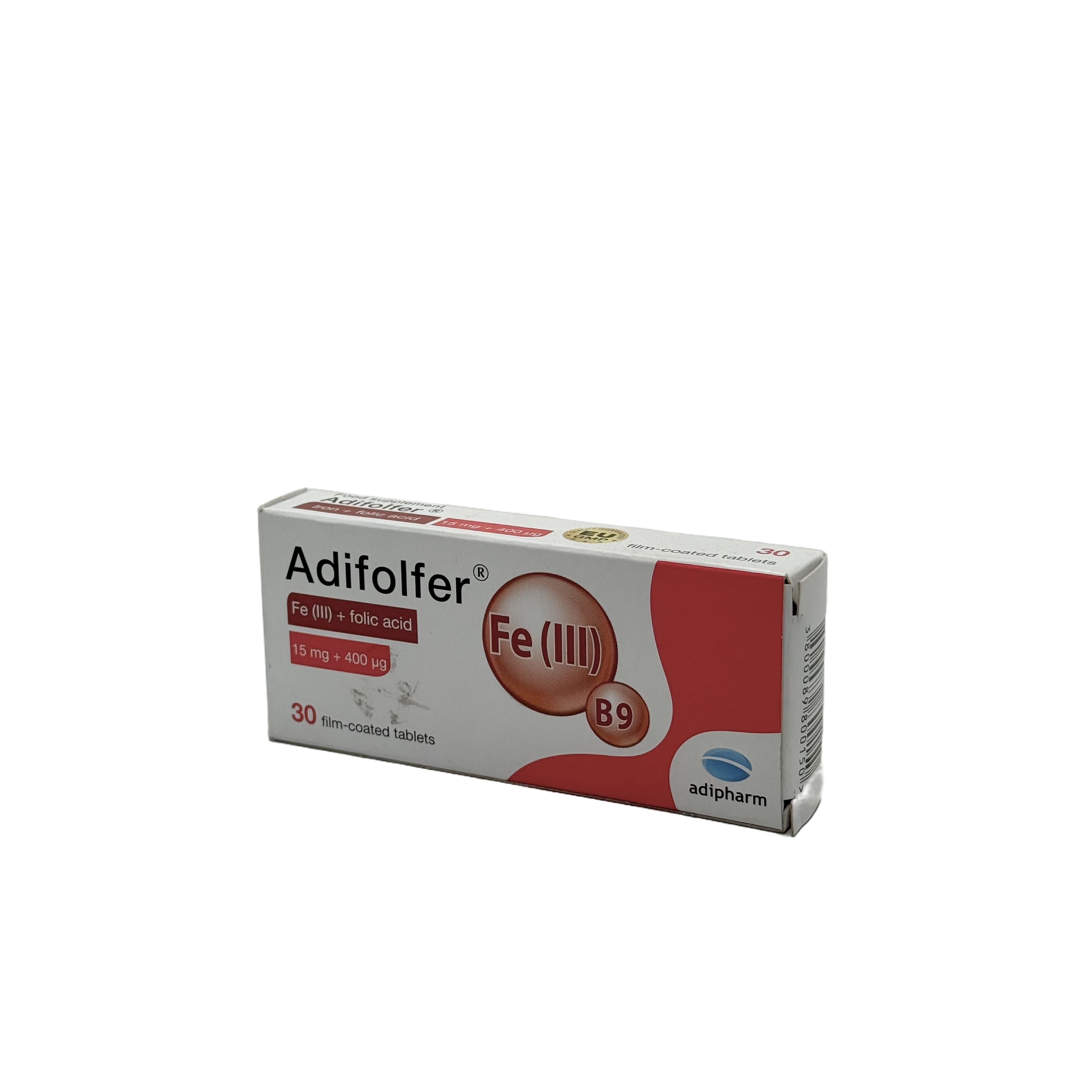 Adifolfer 15 mg + 400 mcg 30 Tablets - أديفولفير 15 ملغ + 400 مكغ 30 قرص