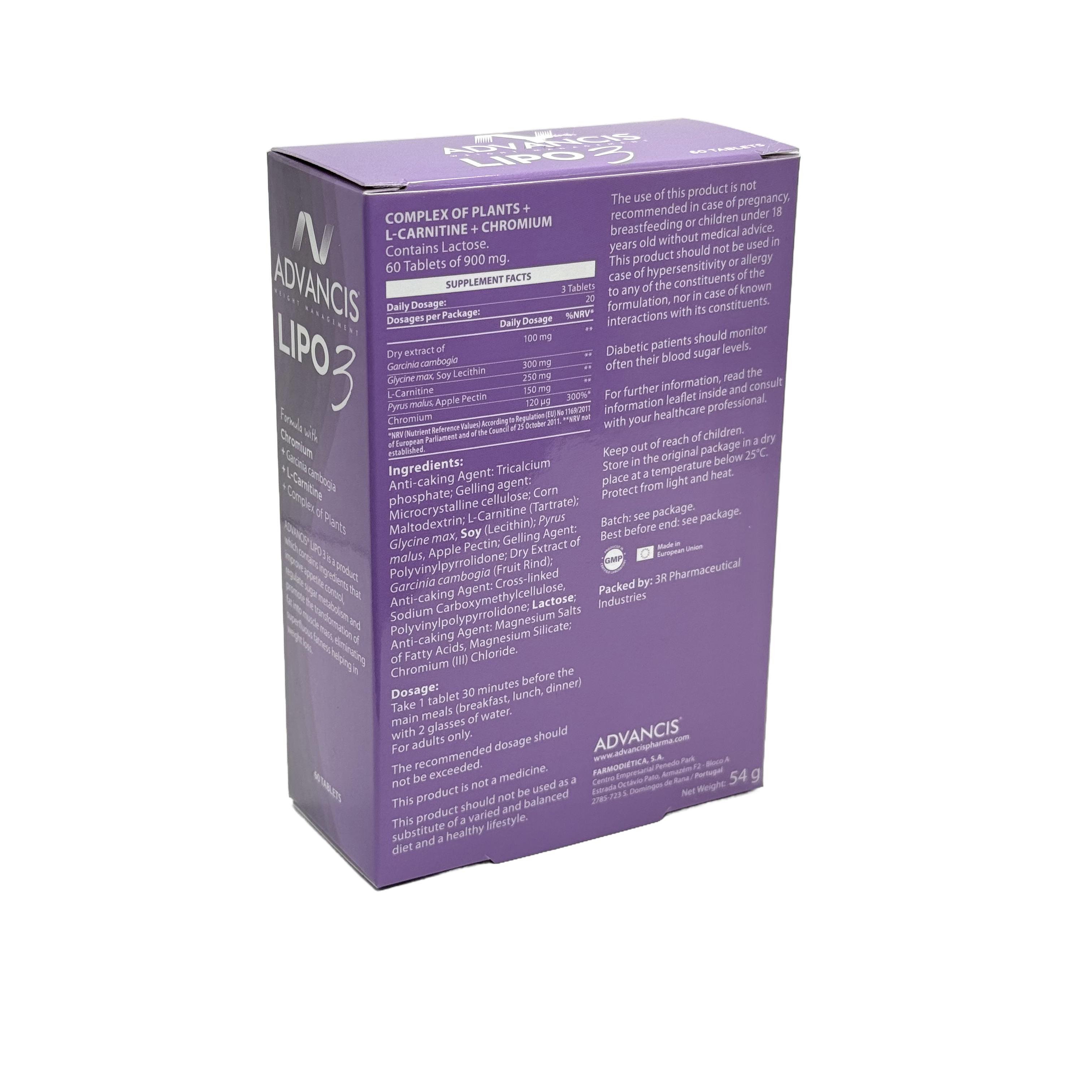 Advancis Lipo 3 60 Tablets - أدفانسيس ليبو 3 60 قرص