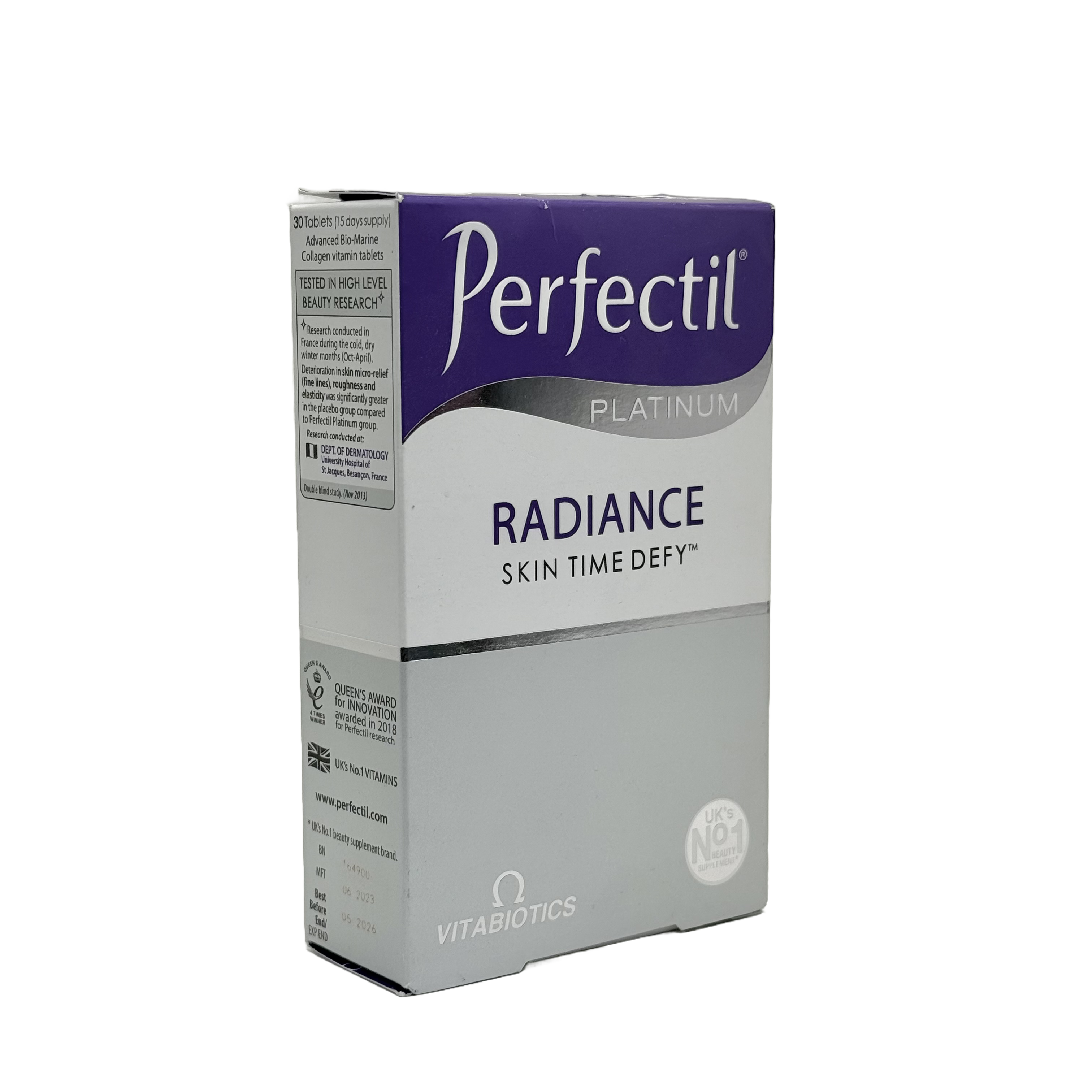 Vitabiotics Perfectil Platinum Radiance 30 Tablets - فيتابيوتكس بيرفكتيل بلاتينيوم راديانس 30 قرص