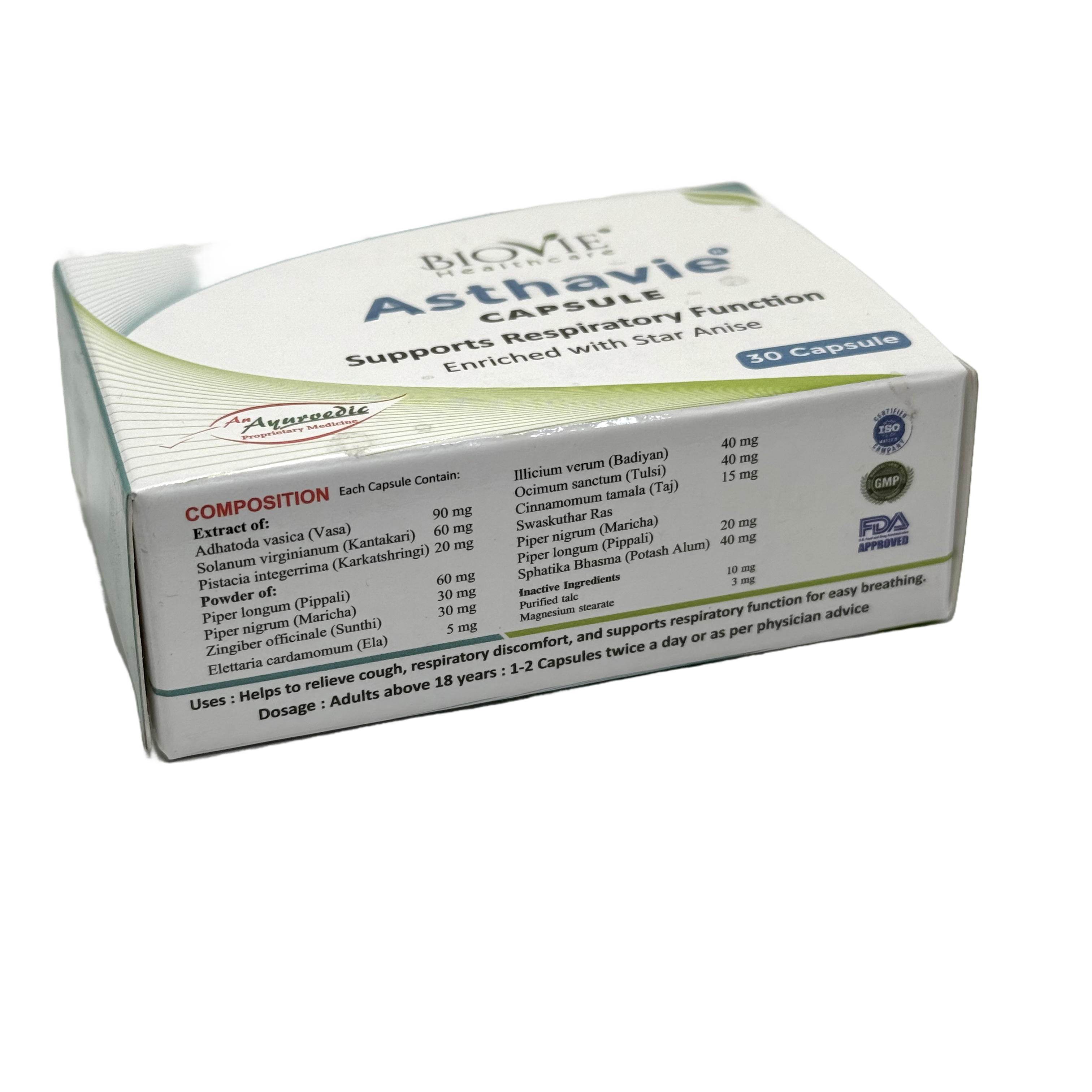 Biovie Asthavie 30 Cap - بايوفي أستهـافي 30 كبسولة