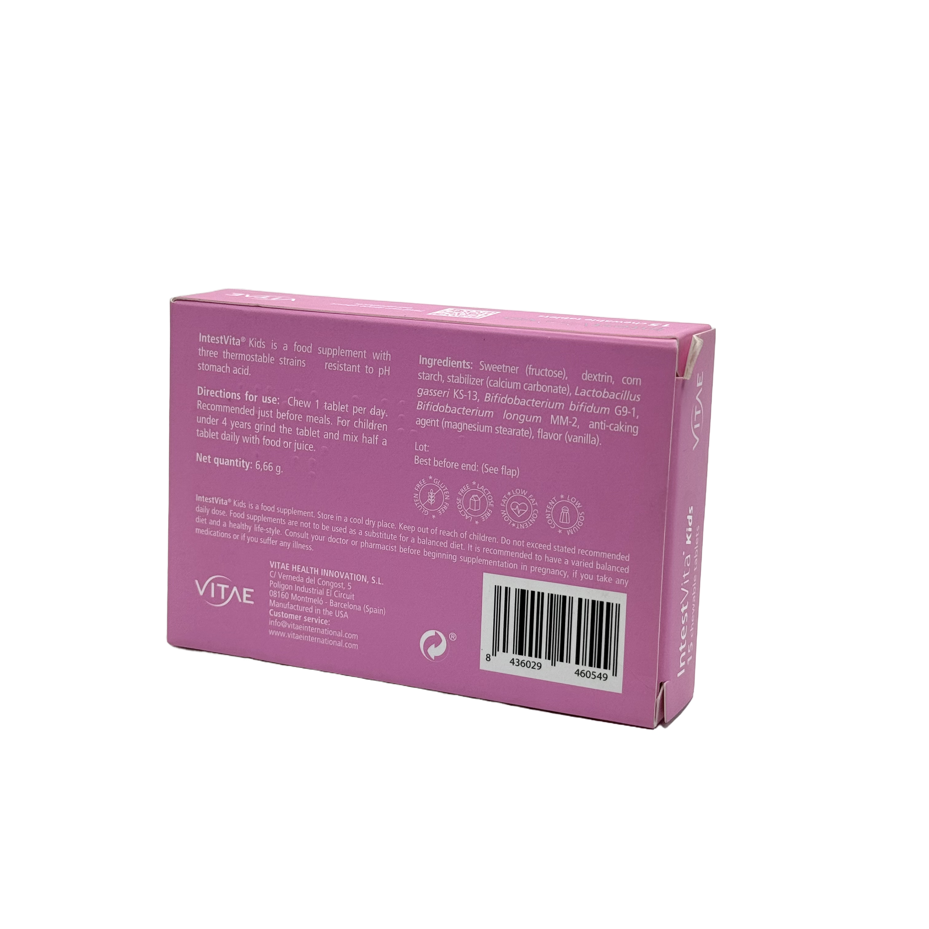 Intestvita Kids 15 Chewable Tablets - انتيستفيتا كيدز 15 أقراص مضغ
