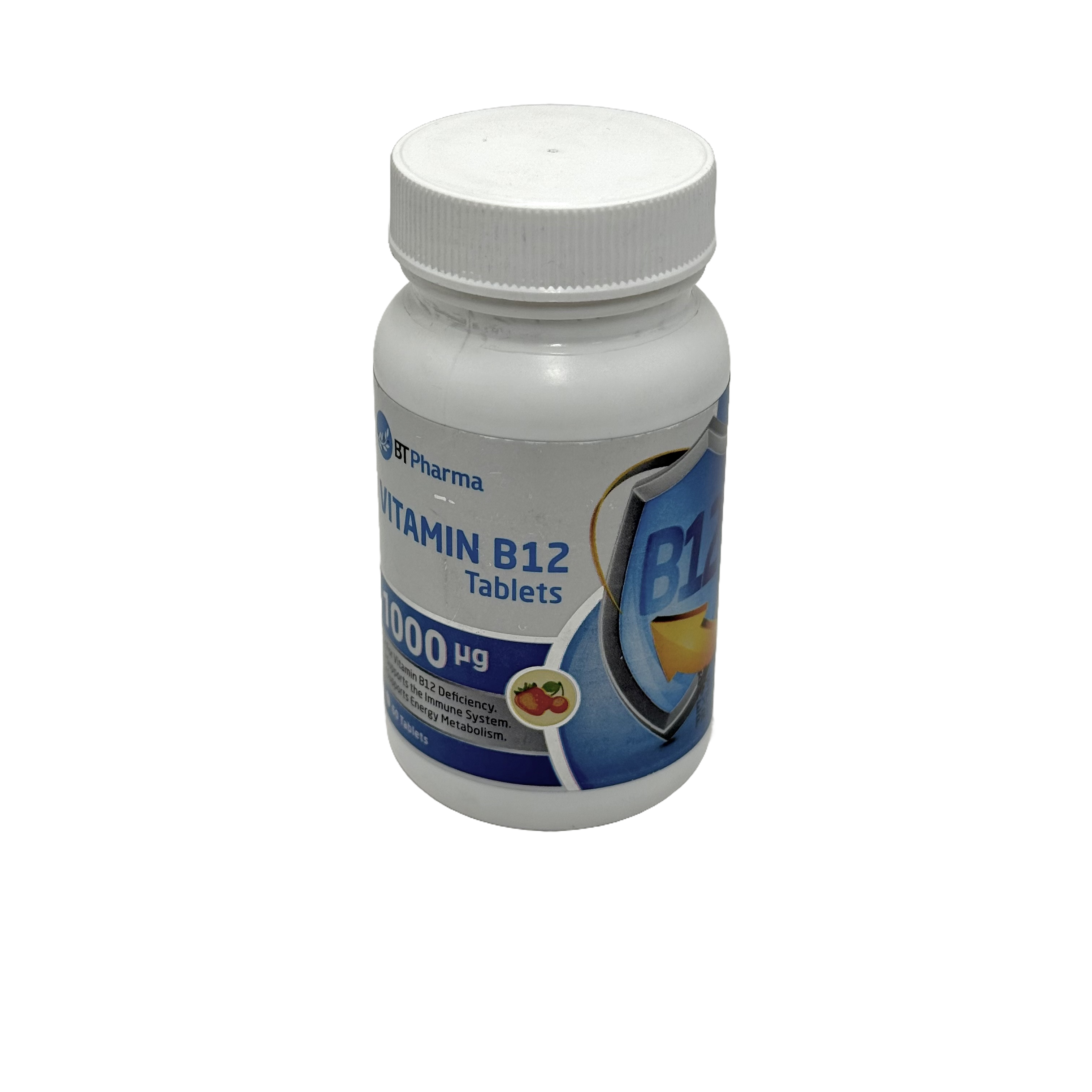 BT Pharma Vitamin B12 1000 Mcg 60 Tablet - بي تي فارما فيتامين ب12 1000 ميكروغرام 60 قرص