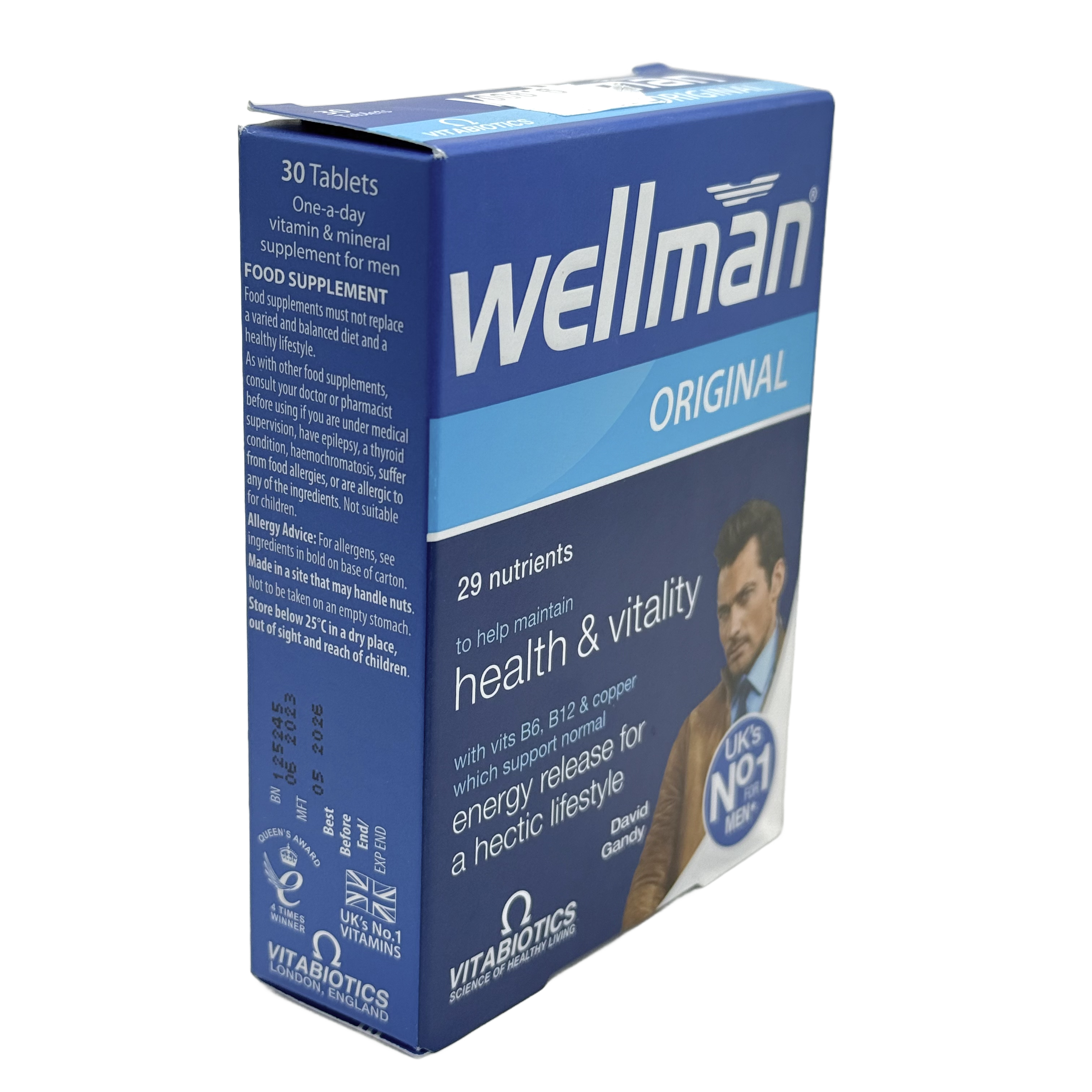 Vitabiotics Wellman Original 30 Tablets - فيتابيوتيكس ويلمان أوريجينال 30 قرص