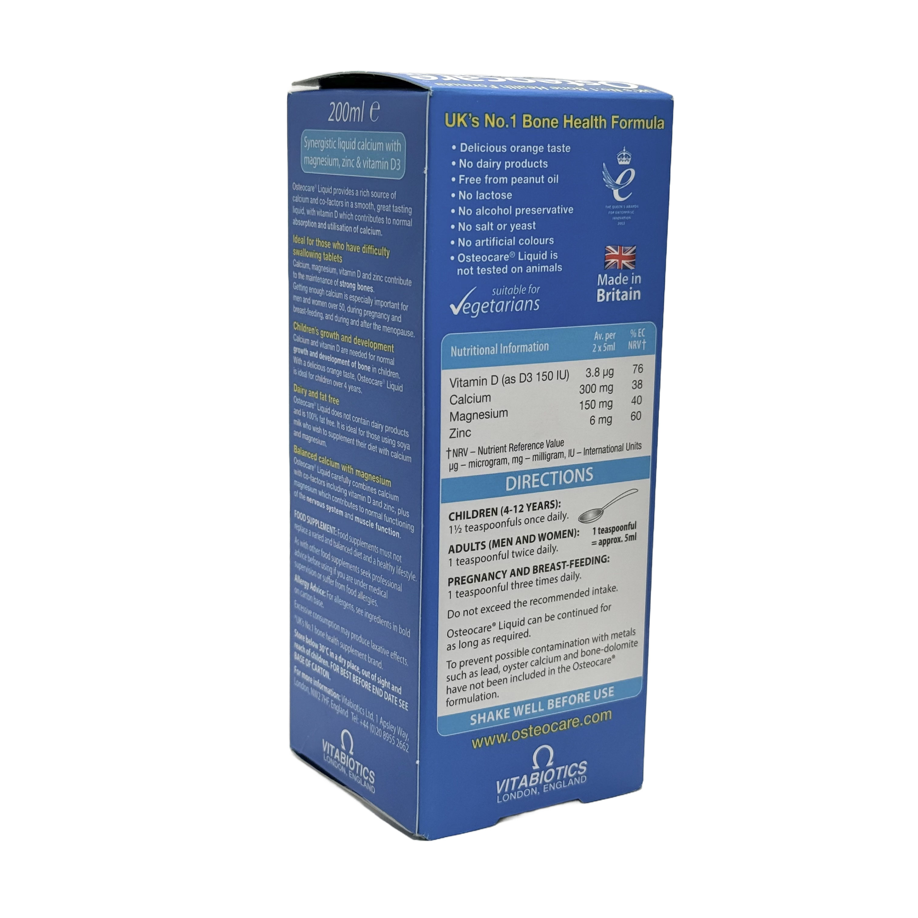 Ostoeocare Liquid 200ml فيتابيوتيكس أوستيوكير ليكويد-  200 مل