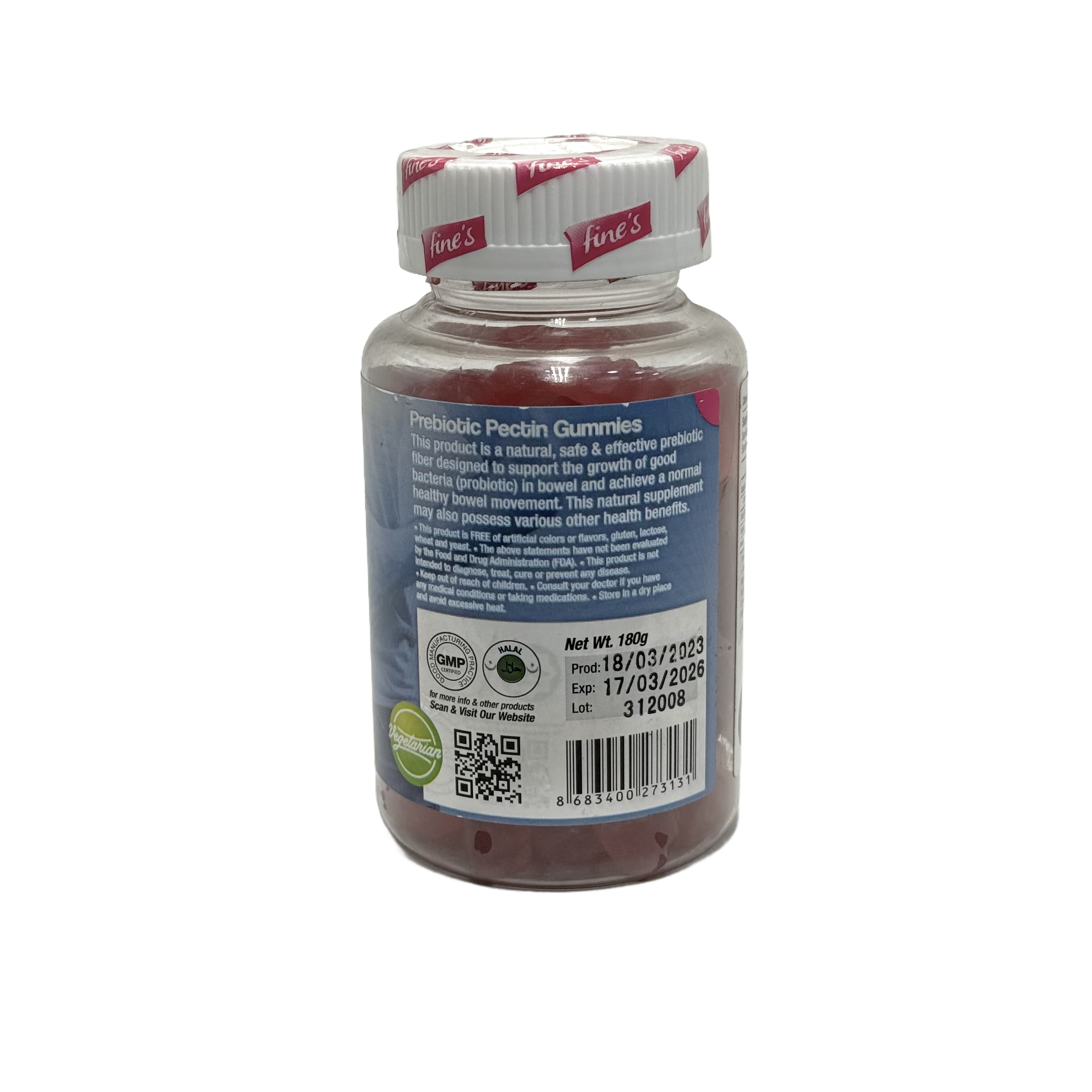 Fines Prebiotic 60 Gummies - فاينز بريبايوتك 60 علكة