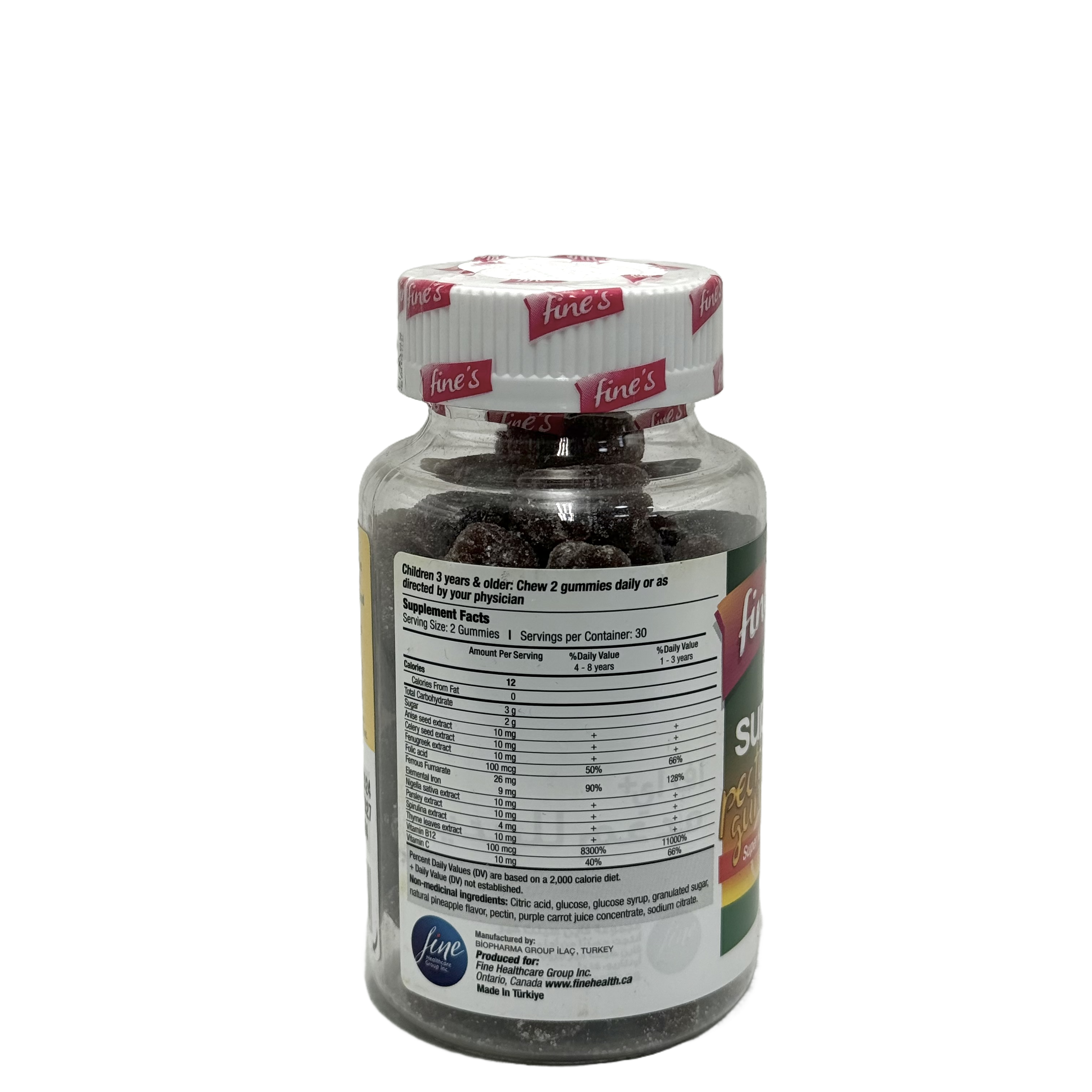 Fines Fe+ Iron Support 60 Gummies - فاينز في بلس آيرون سبورت 60 علكة