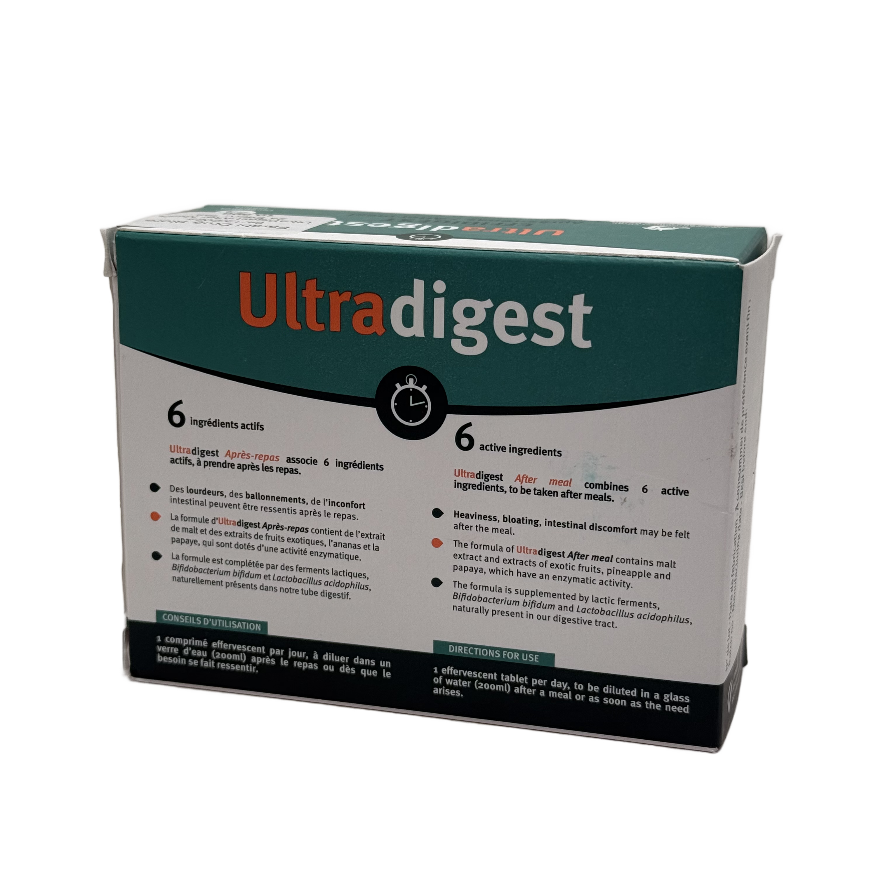 Vitavea Ultradigest Effidigest After-Meal 24 Effervescent Tablets - فيتافيا ألترا دايجست إيفيدايدجست بعد الوجبات 24 قرص فوار