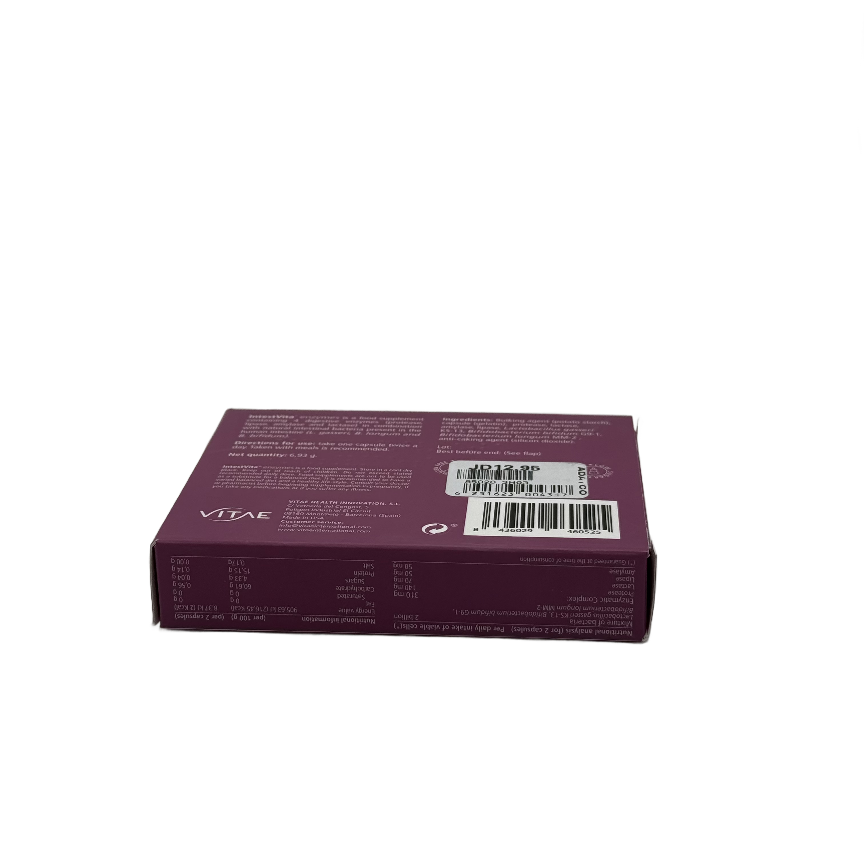Intestvita Enzymes 15 Capsules - إنتستفيتا إنزيمات 15 كبسولة