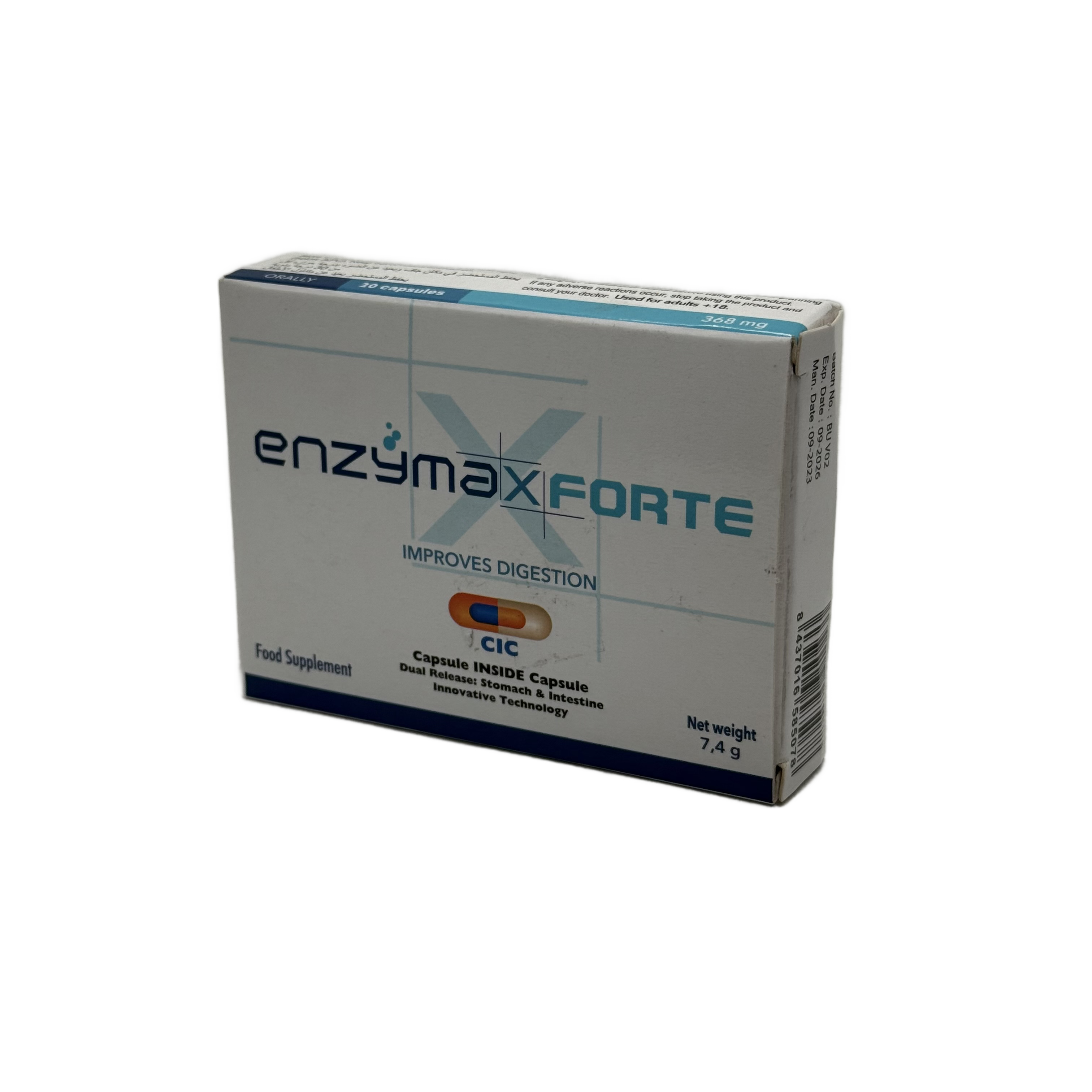 Enzymax Forte 20 Capsules - إنزيماكس فورت 20 كبسولة