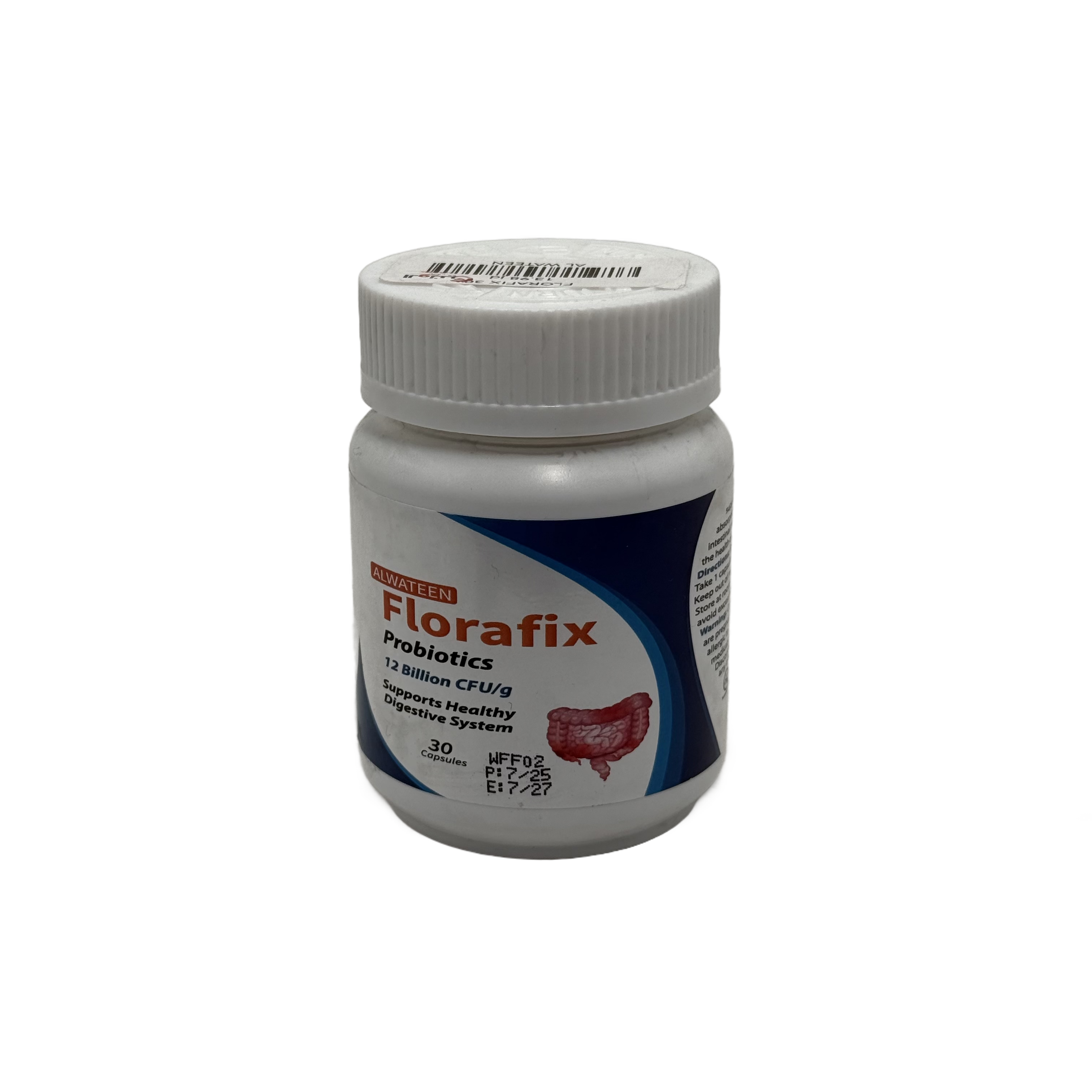 Florafix Probiotics 12 Billion CFU 30 Capsules - فلورافكس بروبيوتيك 12 مليار وحدة 30 كبسولة