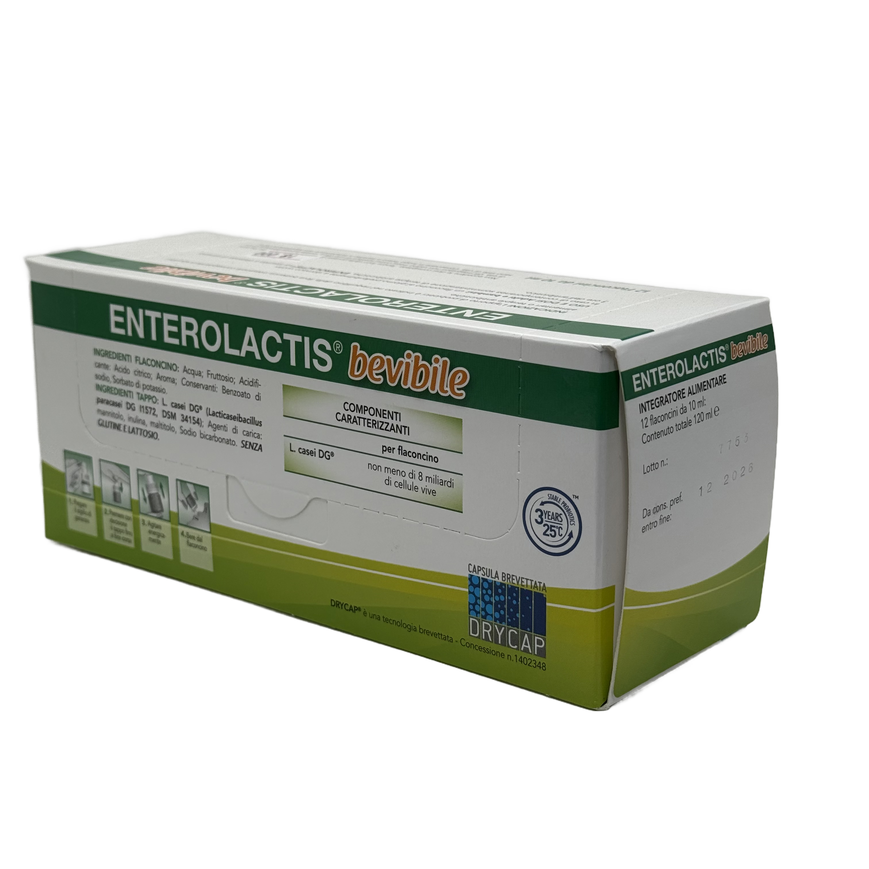 Enterolactis Bevibile 12 Vials 10 ml - انتيرولاكتيس شراب 12 فيال 10 مل
