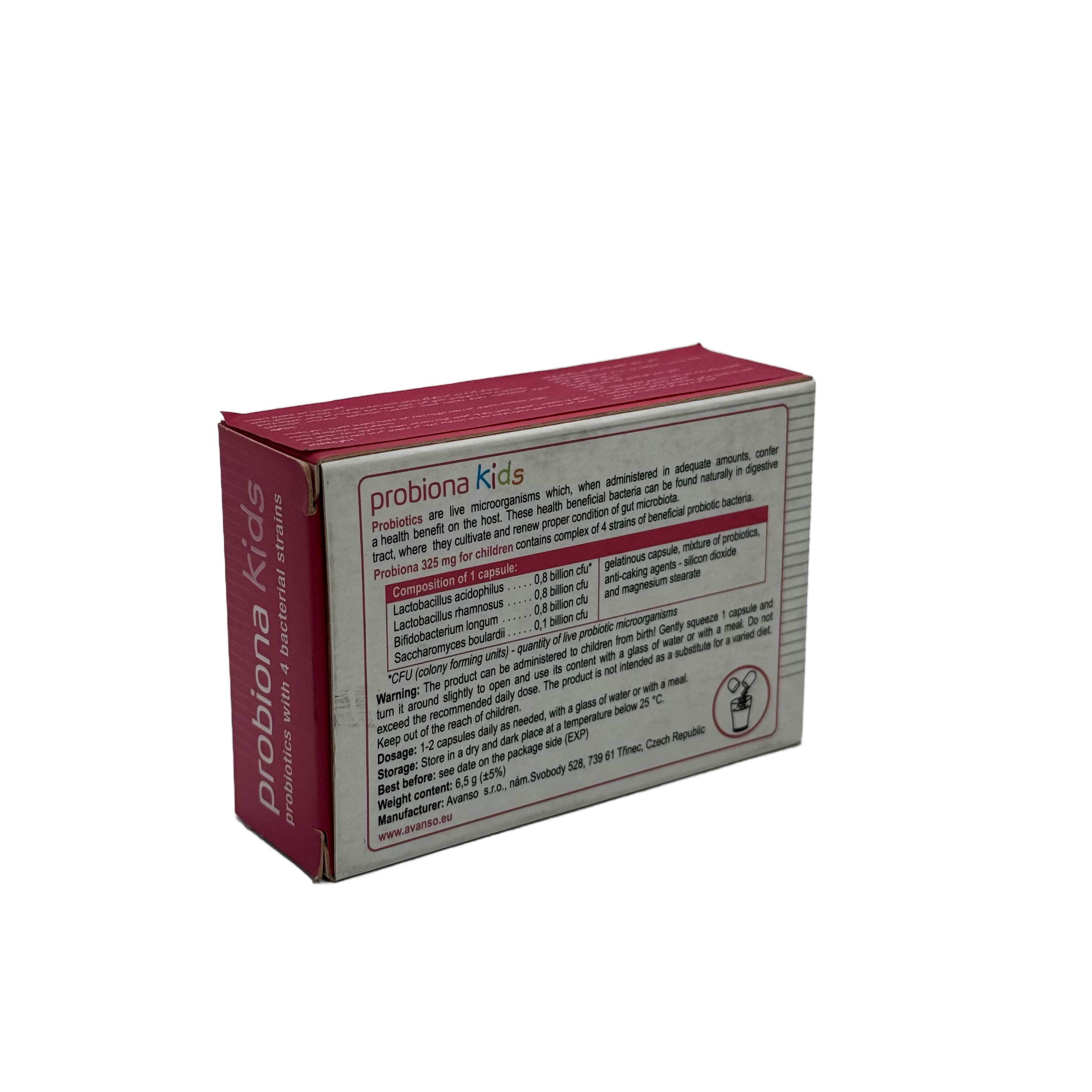 Avanso Probiona Kids 20 Capsules - افانسو بروبيونا كيدز 20 كبسولة
