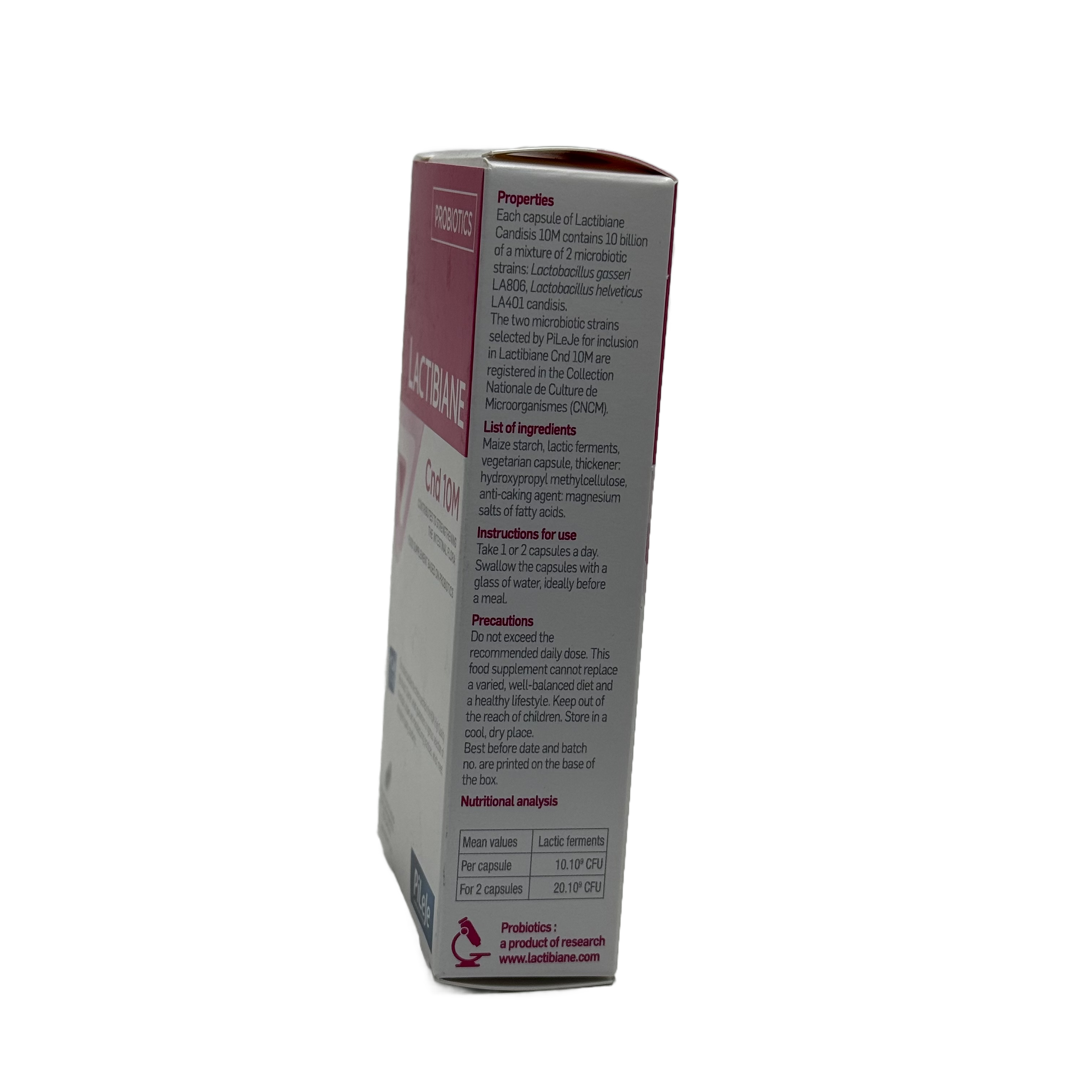 LACTIBIANE Cnd 10 M 30 Capsules - لاكتيبيان سي إن دي 10 إم 30 كبسولة