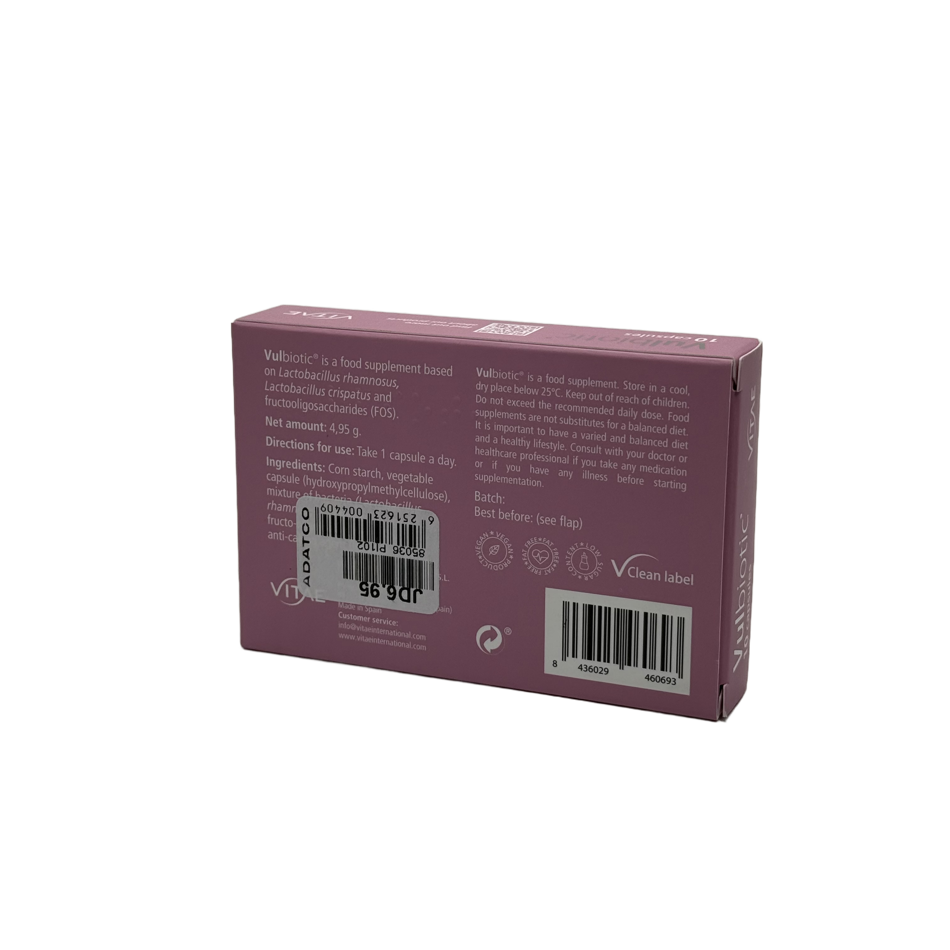 Vulbiotic 10 Capsules - فولبيوتك 10 كبسولات