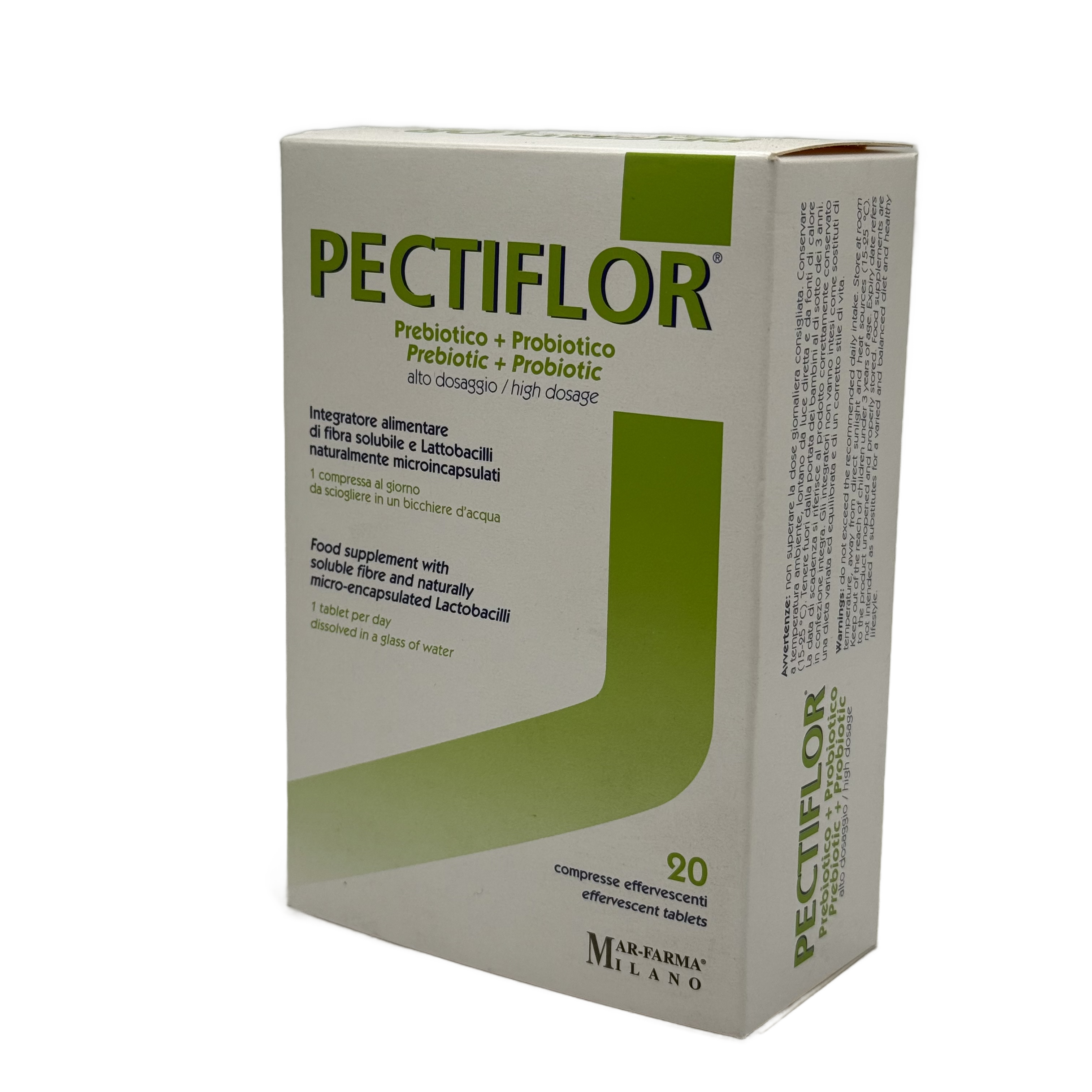 Pectiflor Probiotic 20 Effervescent Tablets - بيكتيفلور بروبيوتيك 20 أقراص فوارة