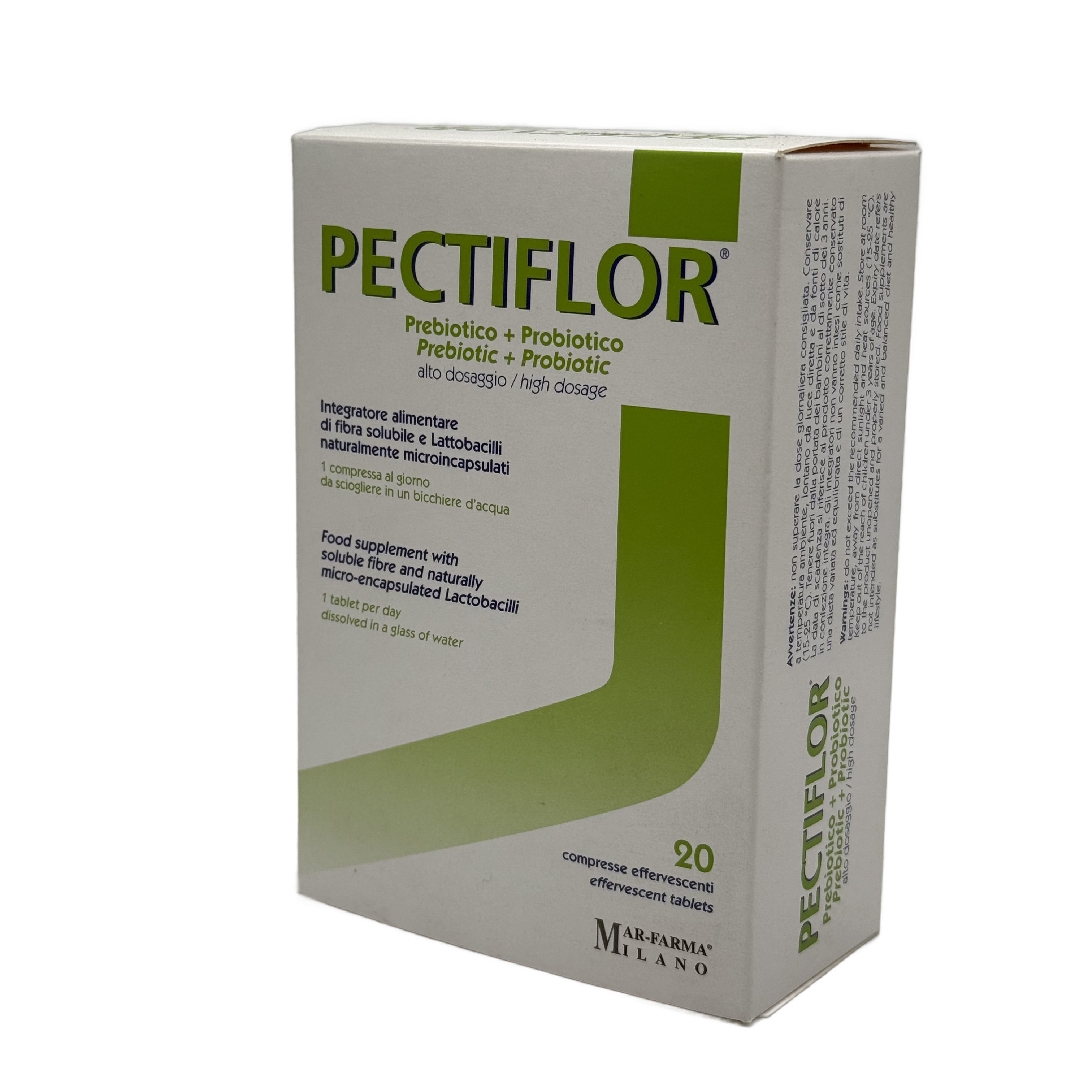 Pectiflor Probiotic 20 Effervescent Tablets - بيكتيفلور بروبيوتيك 20 أقراص فوارة