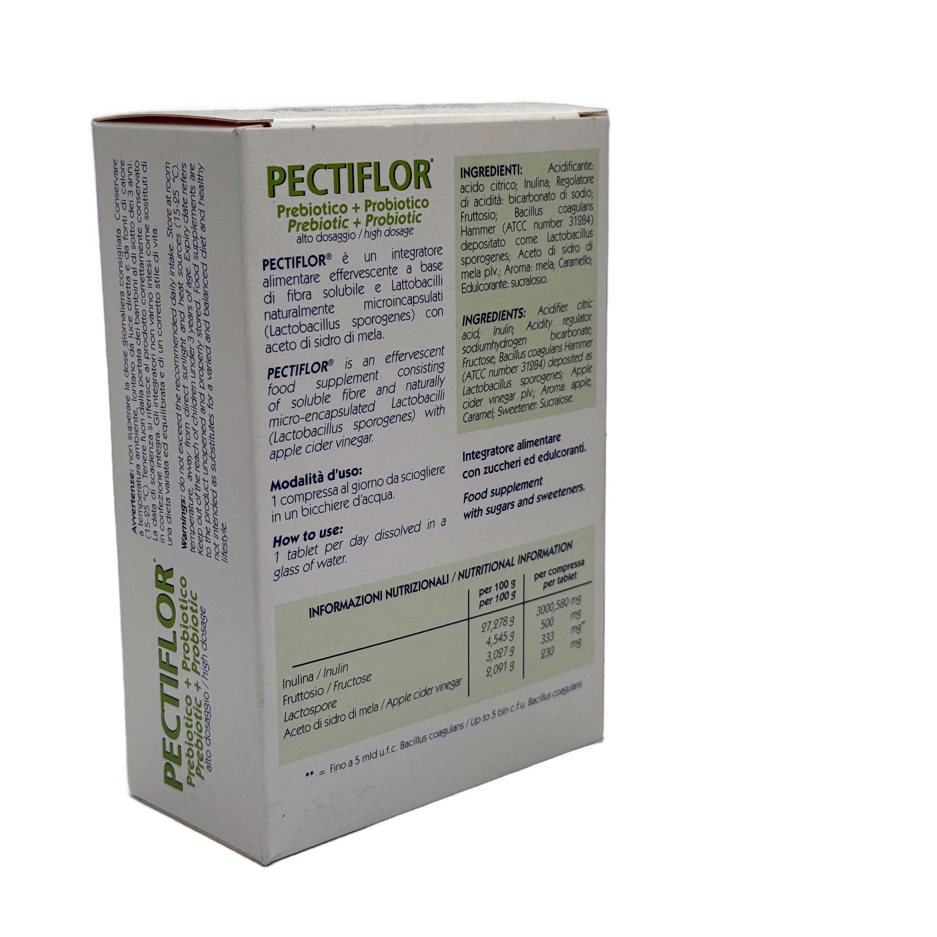 Pectiflor Probiotic 20 Effervescent Tablets - بيكتيفلور بروبيوتيك 20 أقراص فوارة