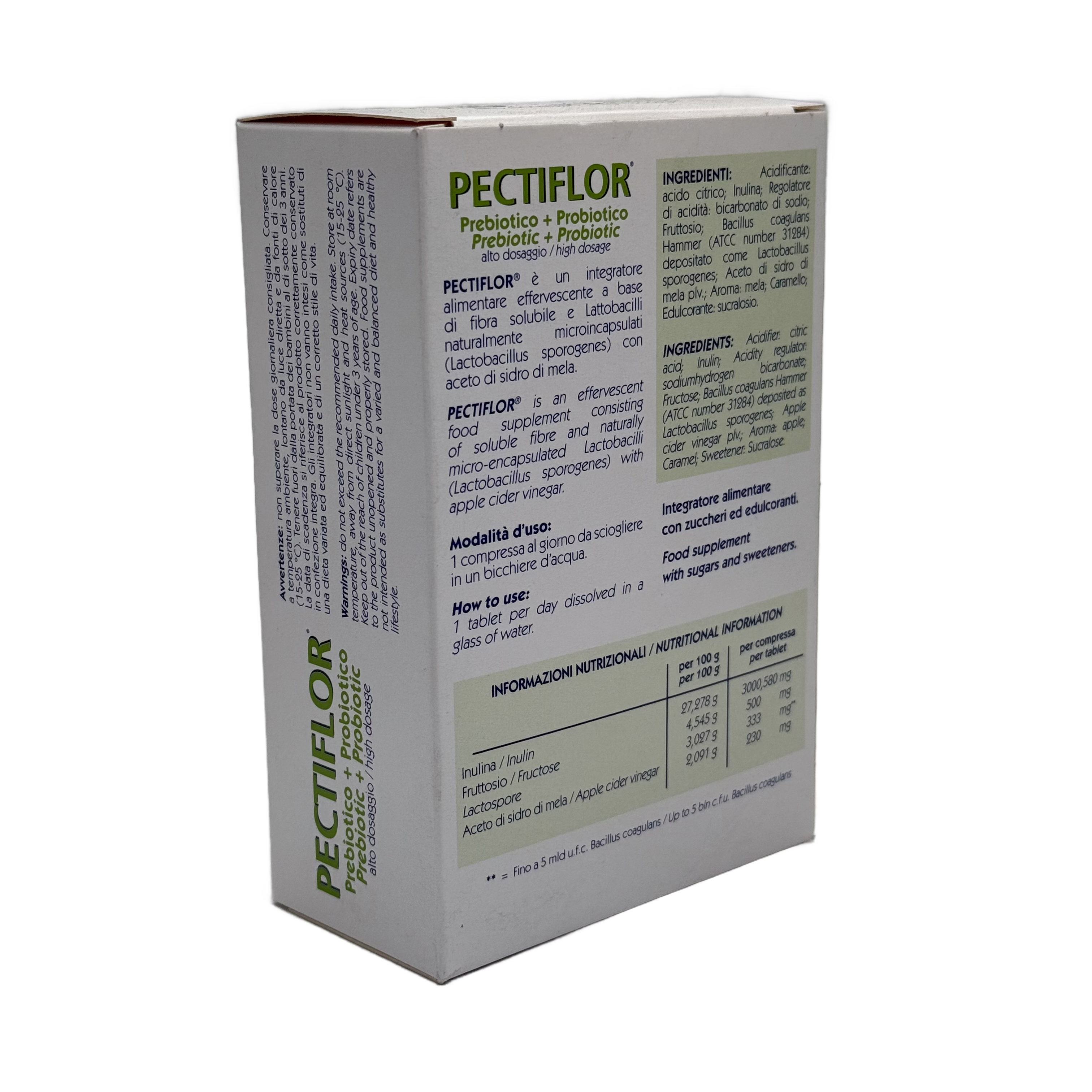 Pectiflor Probiotic 20 Effervescent Tablets - بيكتيفلور بروبيوتيك 20 أقراص فوارة