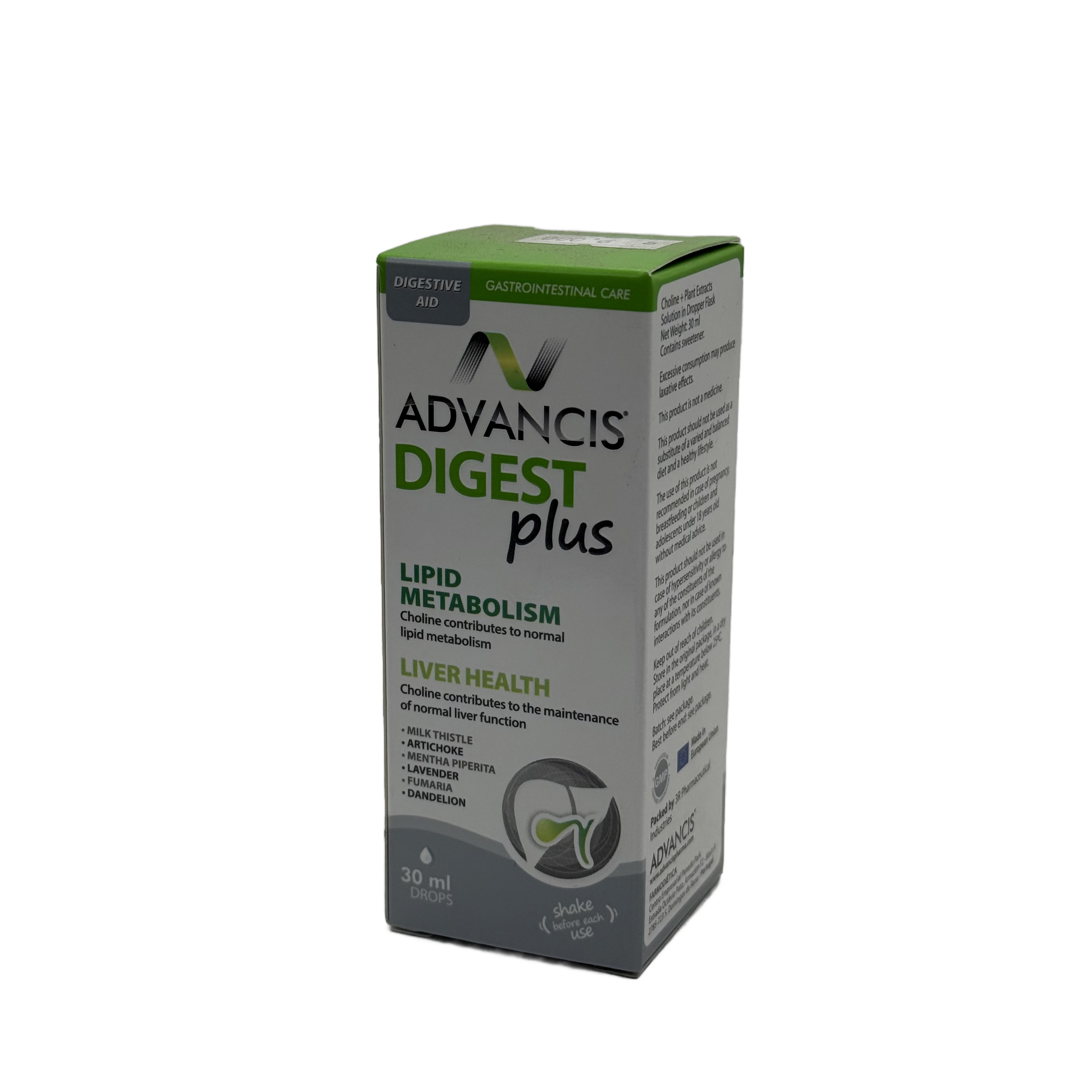 Advancis Digest Plus Drops 30ml - أدفانسيس دايجست بلس نقط 30 مل