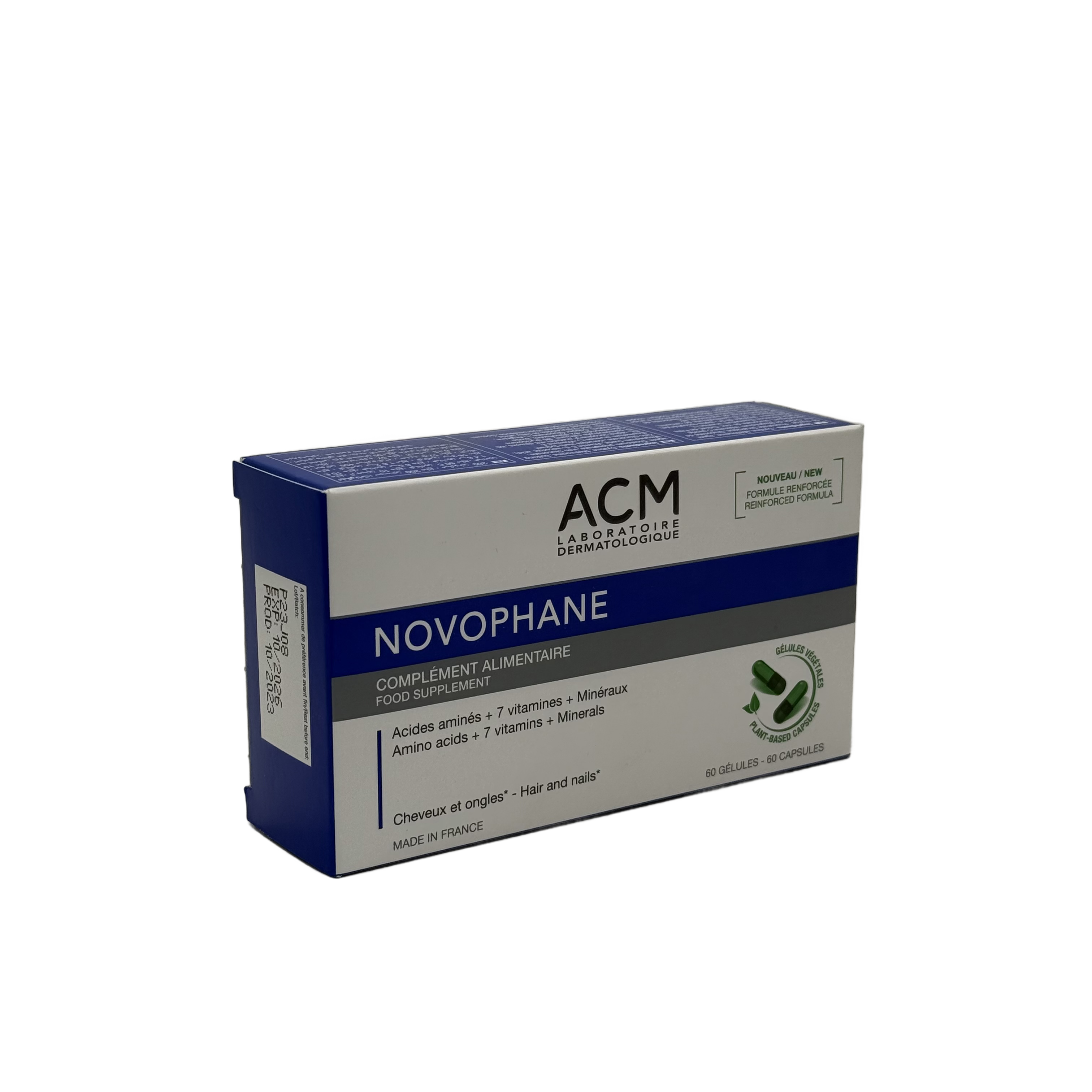 ACM Novophane Hair And Nail Vitamins 60 Capsules - ايه سي ام نوفوفان فيتامينات الشعر والاظافر 60 كبسولة