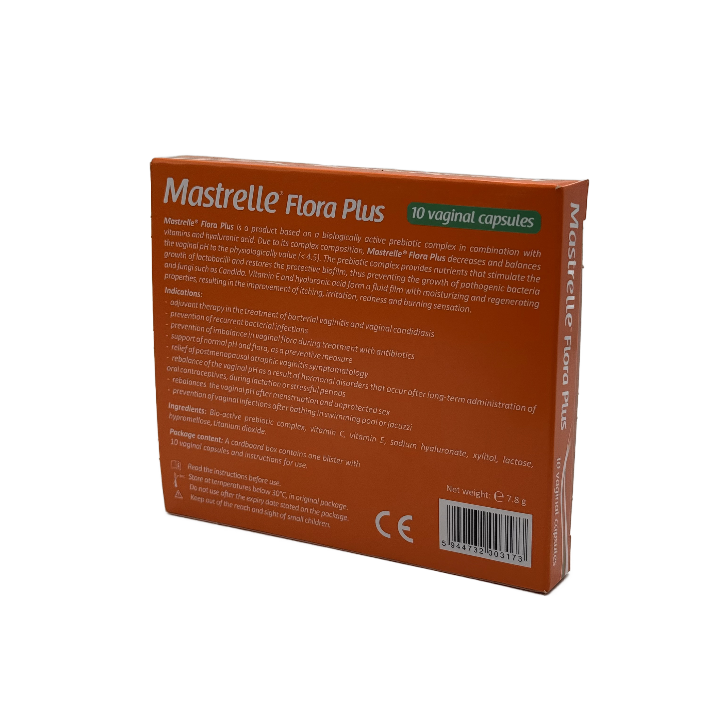 Mastrelle Flora Plus Vaginal Capsules 10 Capsules - ماستريلي فلورا بلس كبسولات مهبلية 10 كبسولات