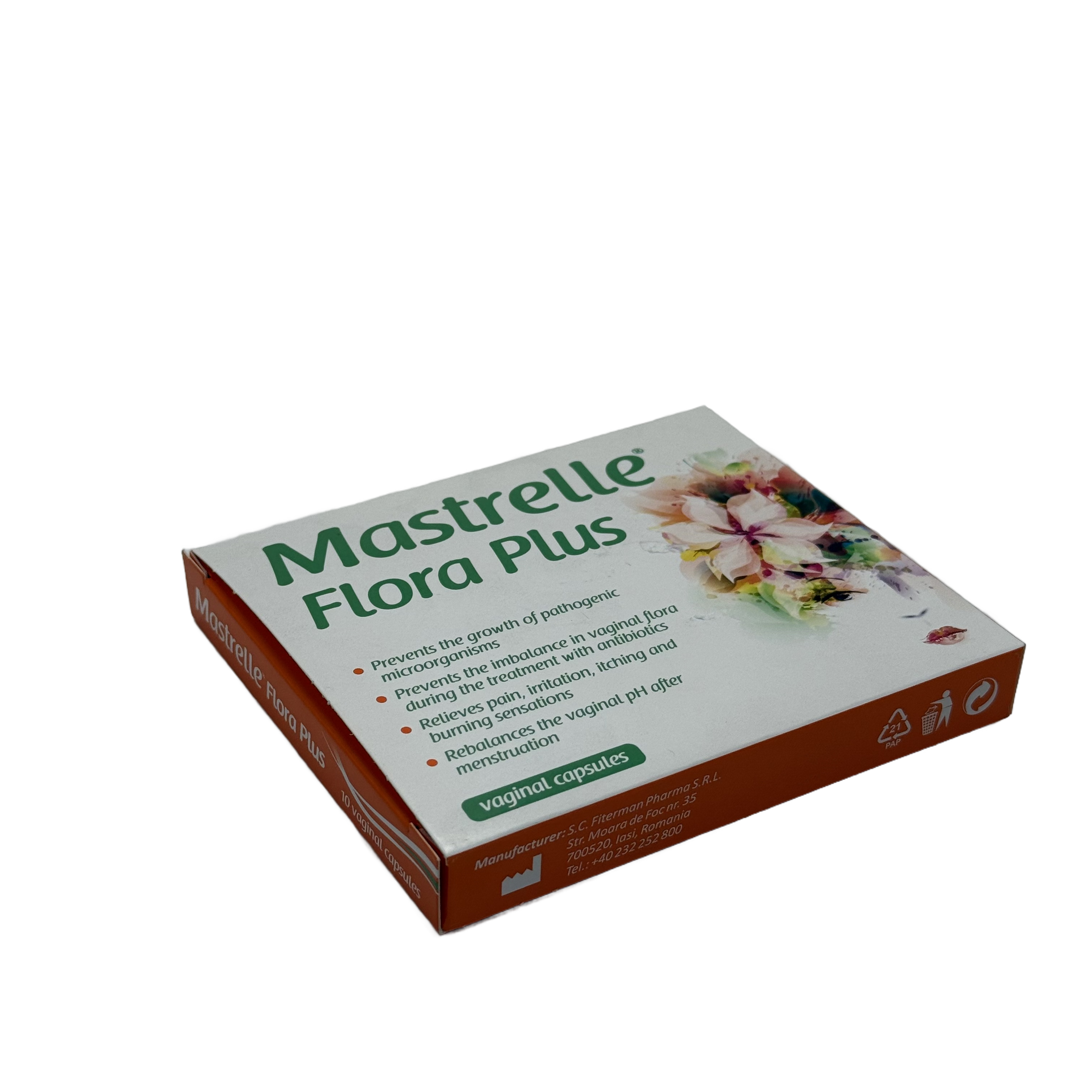 Mastrelle Flora Plus Vaginal Capsules 10 Capsules - ماستريلي فلورا بلس كبسولات مهبلية 10 كبسولات