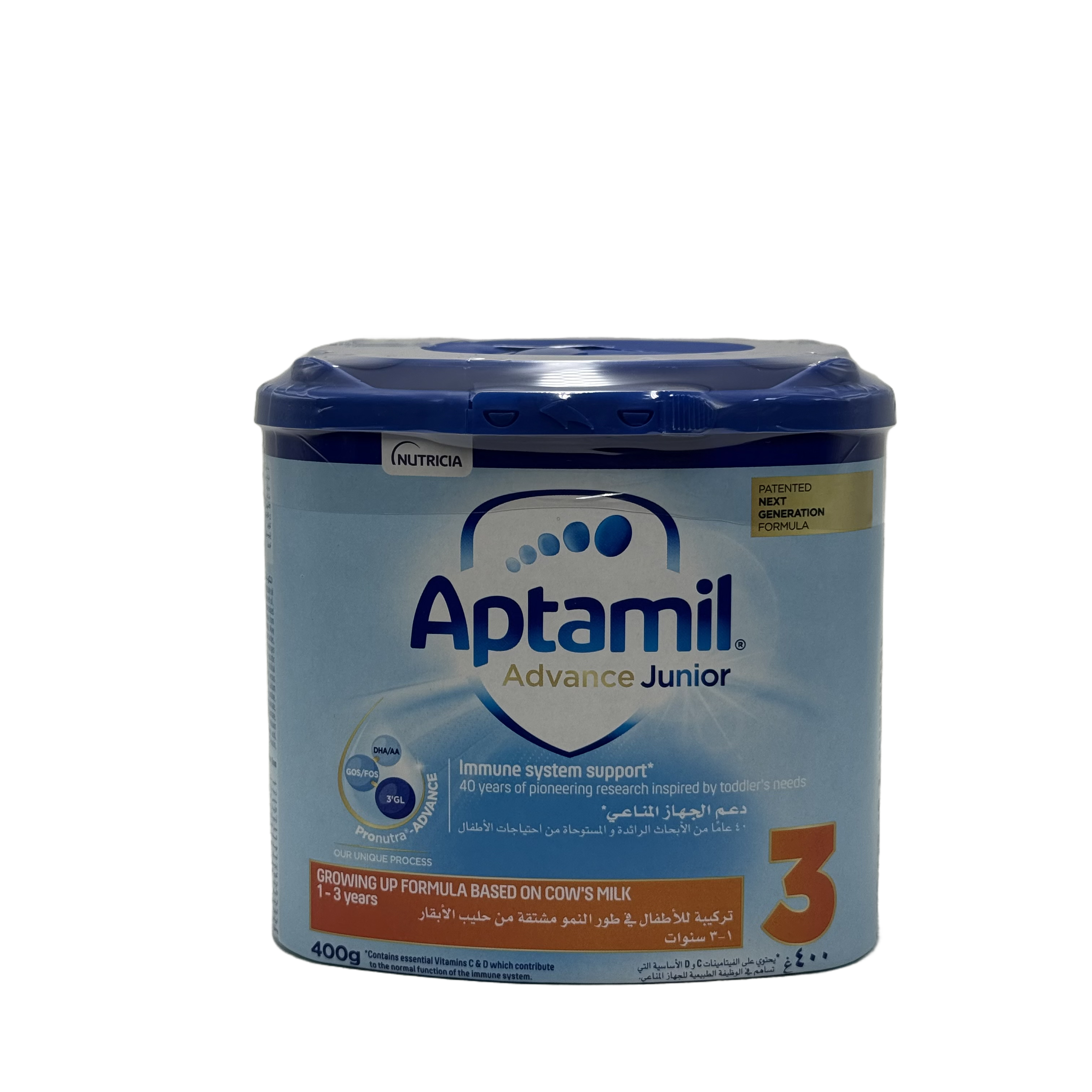Aptamil Junior 3 Growing Up Milk 400g - ابتاميل جونيور 3 حليب نمو 400 غرام