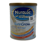 Nuralac Plus Sure Grow Vanilla Milk 400g - نورالاك بلس شور جرو حليب فانيليا 400 غرام