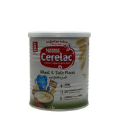 Nestlé CERELAC Infant Cereals Wheat & Date Pieces with Iron Plus 400g - نستله سيريلاك حبوب الأطفال قمح وقطع تمر مع الحديد بلس 400 غرام