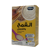 Sahha Wheat and Honey Infant Cereal 250g - سحة سيريال القمح مع العسل للأطفال 250 غرام