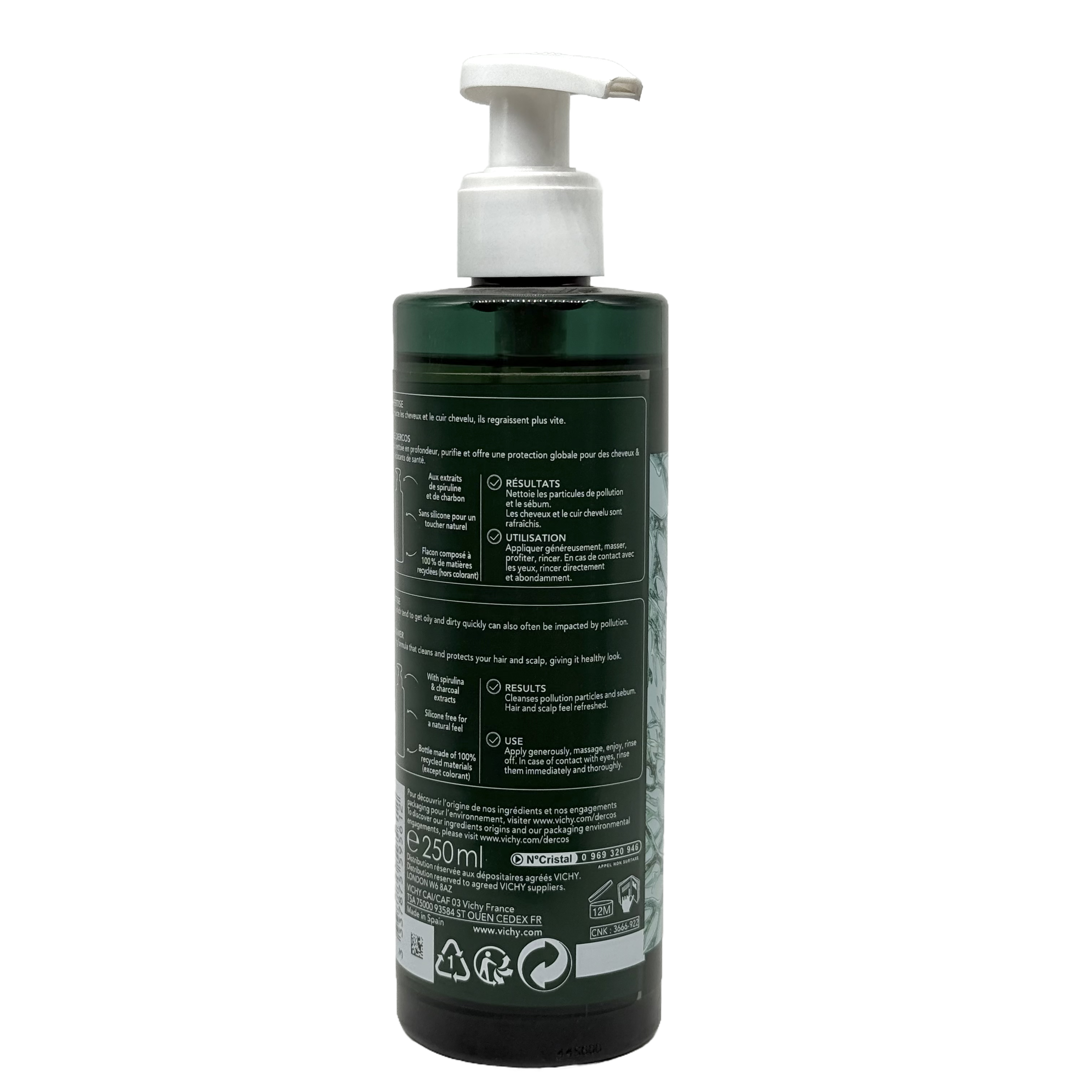 Vichy Dercos Detox Purifying Shampoo 250ml - فيشي ديركوس ديتوكس شامبو منقي 250 مل