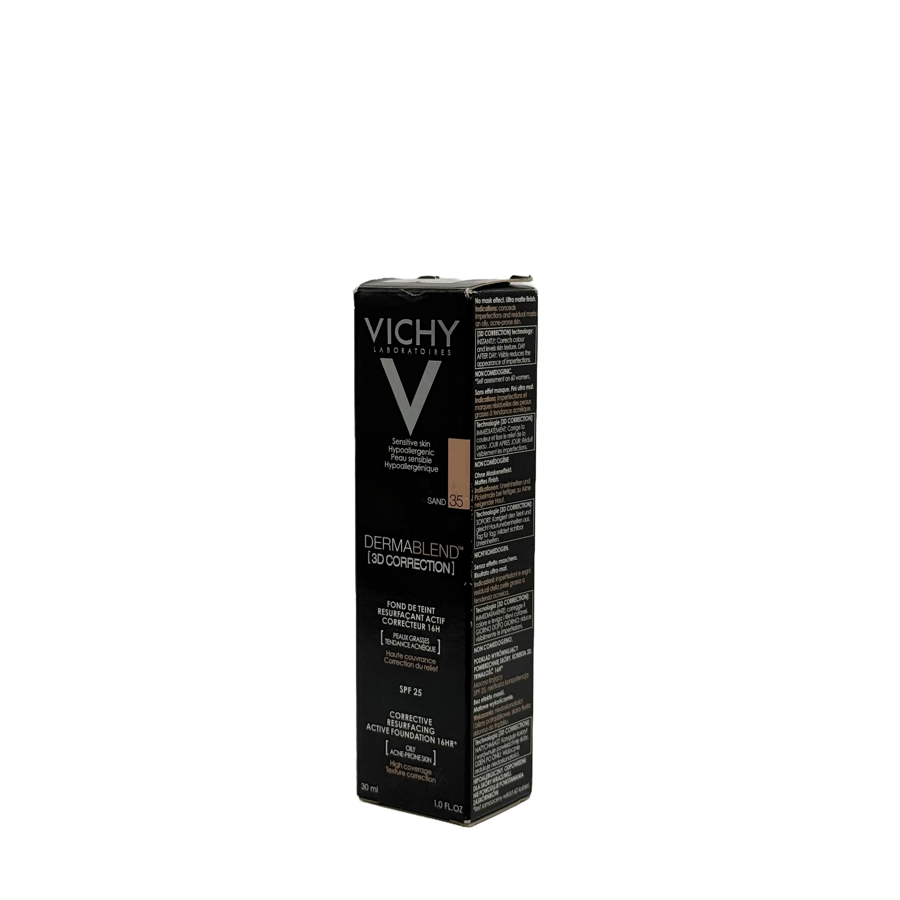 Vichy Dermablend 3D Correction 35 Sand Foundation 30ml - فيشي ديرمابلند 3 دي كوركشن فاونديشن درجة 35 ساند 30 مل