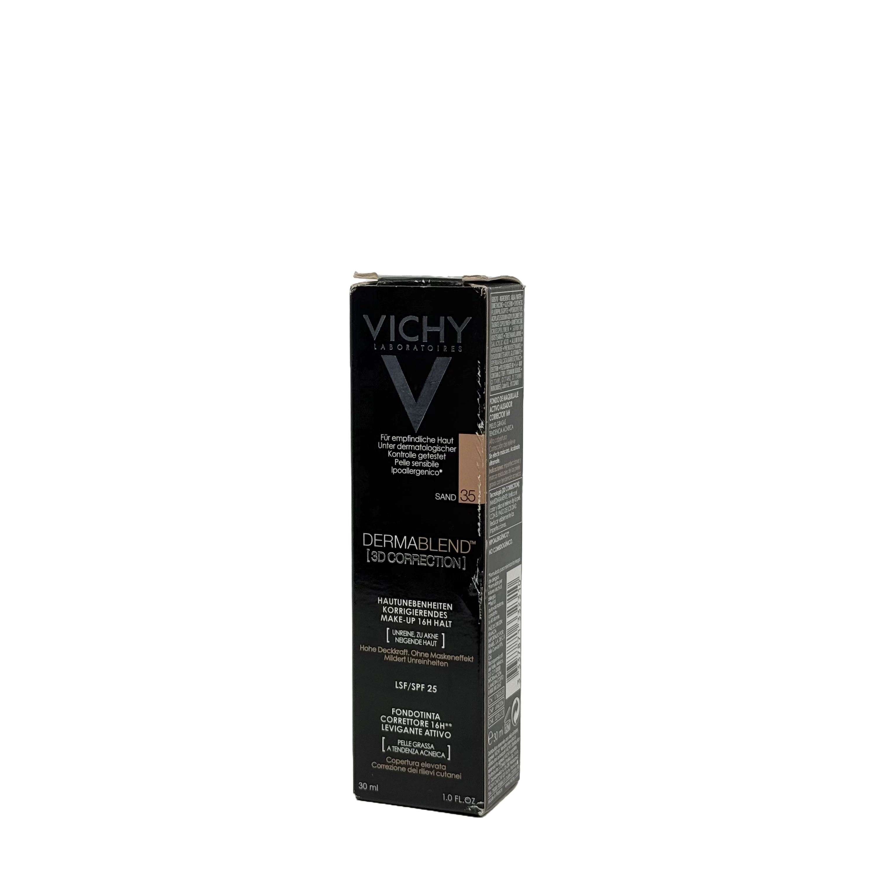 Vichy Dermablend 3D Correction 35 Sand Foundation 30ml - فيشي ديرمابلند 3 دي كوركشن فاونديشن درجة 35 ساند 30 مل