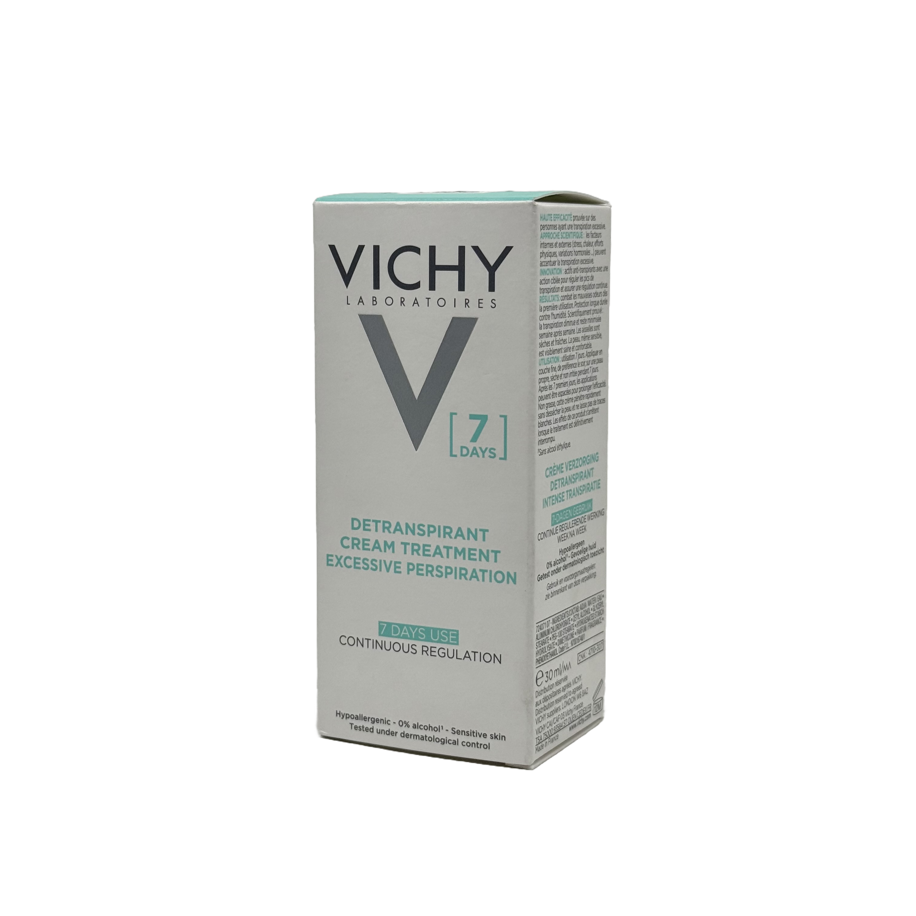 Vichy Detranspirant Anti-Perspirant 7 Day Treatment Cream 30ml - فيشي ديتراسبيرانت كريم مضاد للتعرق علاج 7 أيام 30 مل
