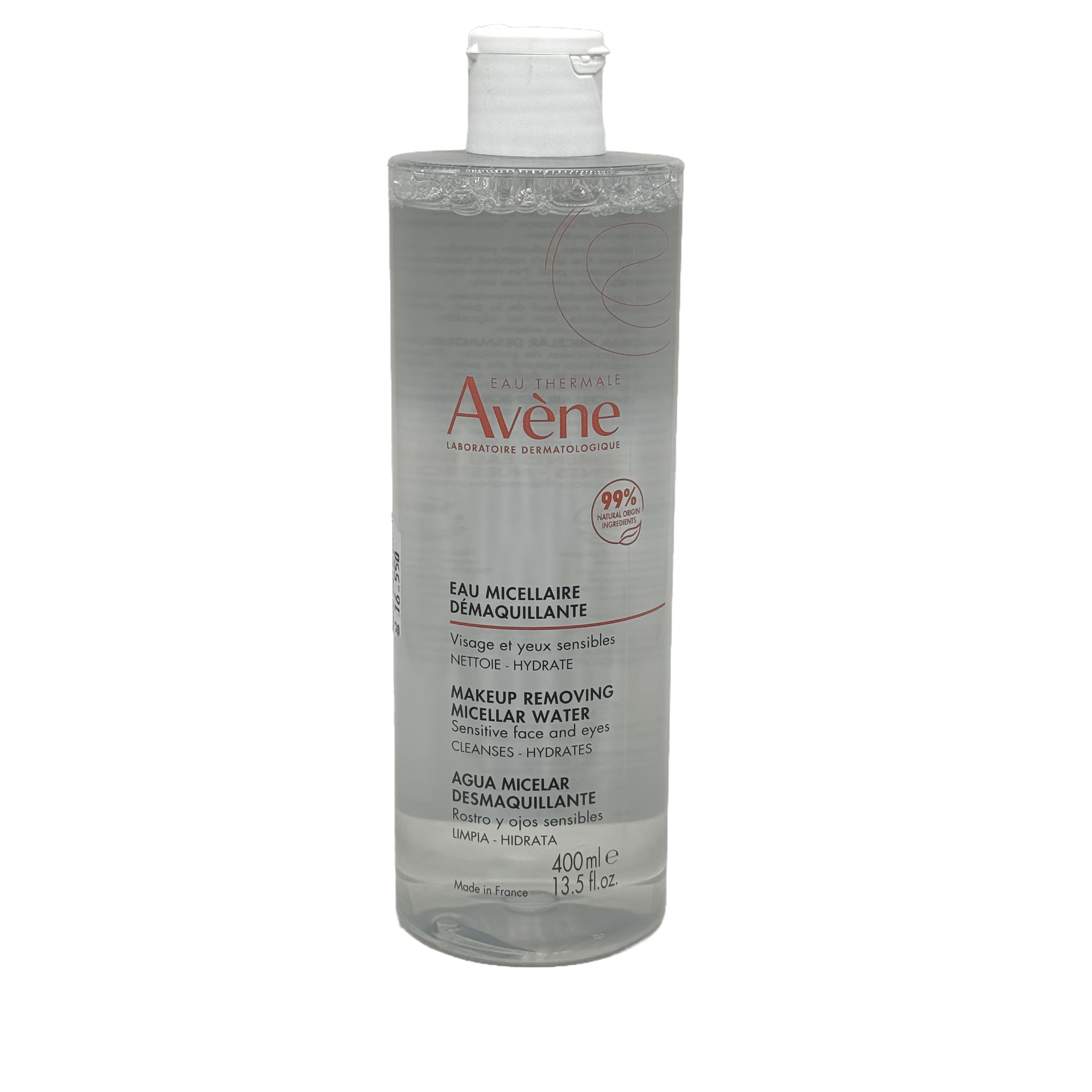 Avene Makeup Removing Micellar Water 400ml  - افين ماء ميسيلار لإزالة المكياج 400 مل