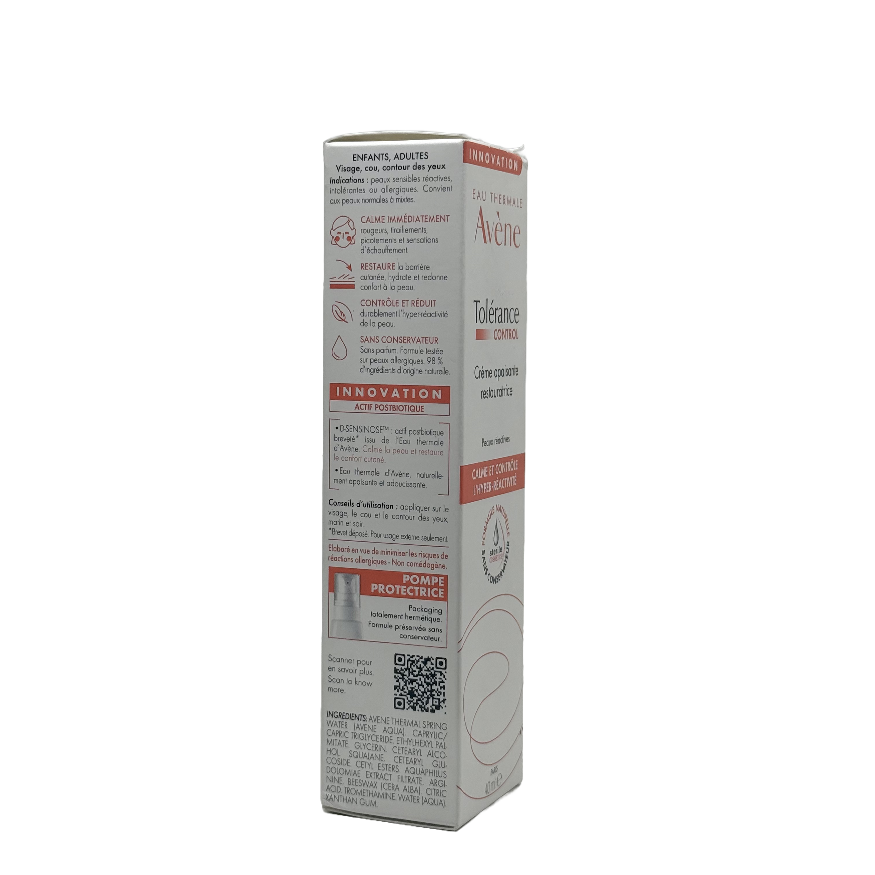 Avene Tolerance Control Soothing Skin Recovery Cream 40ml - افين توليرانس كنترول كريم مهدئ لاستعادة توازن البشرة 40 مل