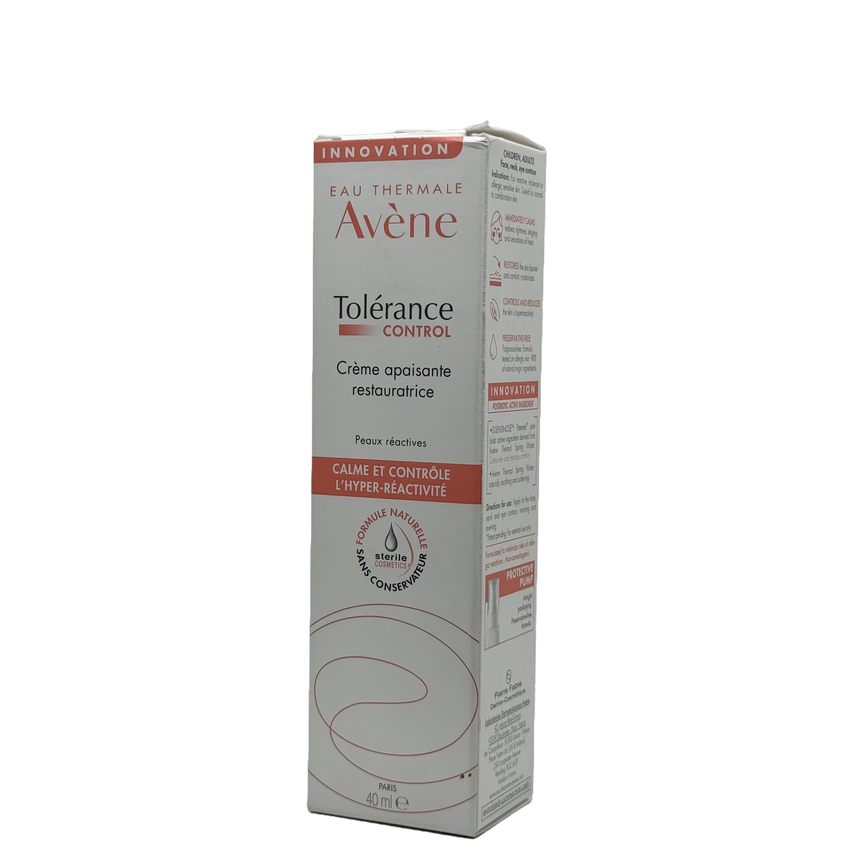 Avene Tolerance Control Soothing Skin Recovery Cream 40ml - افين توليرانس كنترول كريم مهدئ لاستعادة توازن البشرة 40 مل