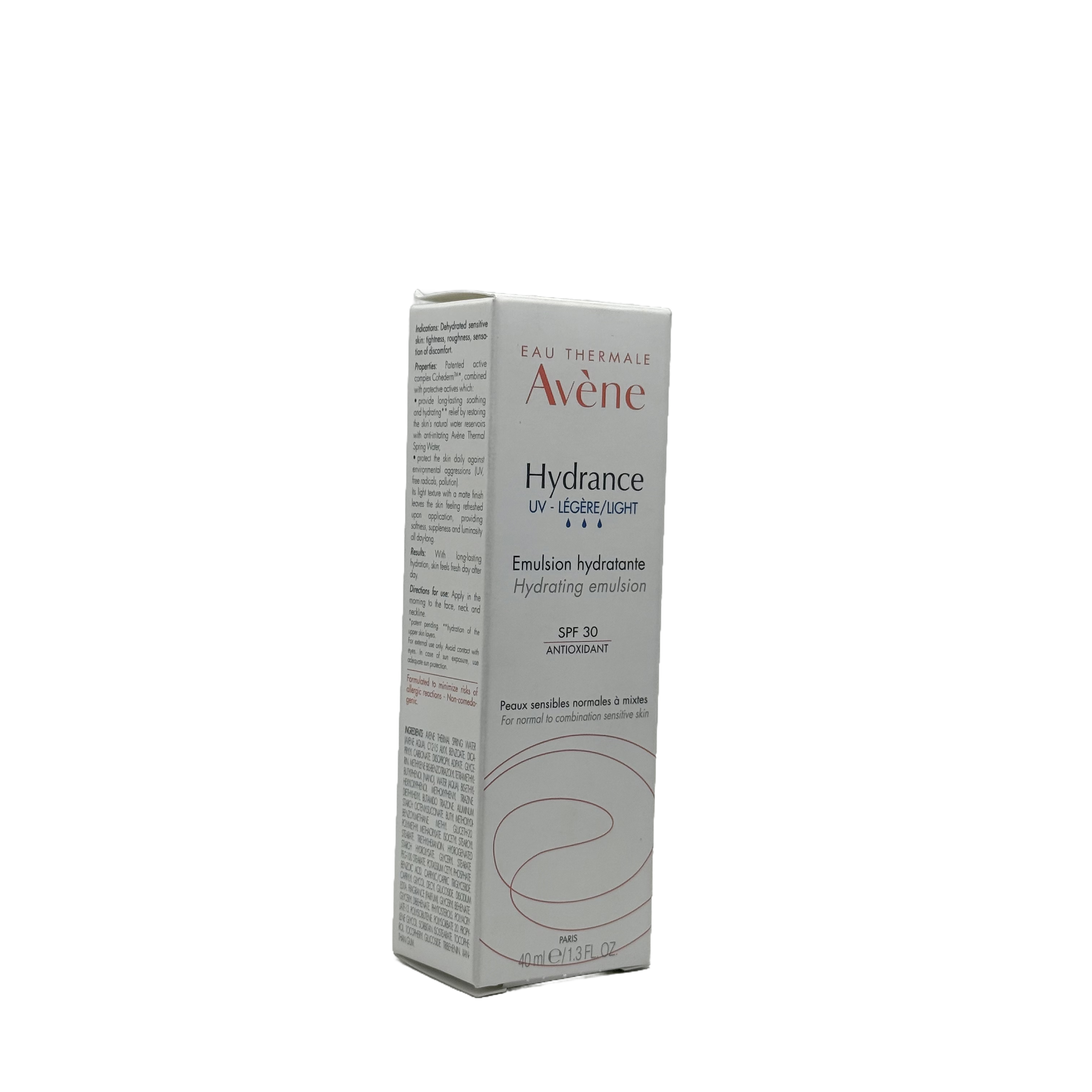 Avene Hydrance Light Hydrating Emulsion SPF30 40ml افين هايدرانس لايت مستحلب مرطب خفيف SPF30 40 مل