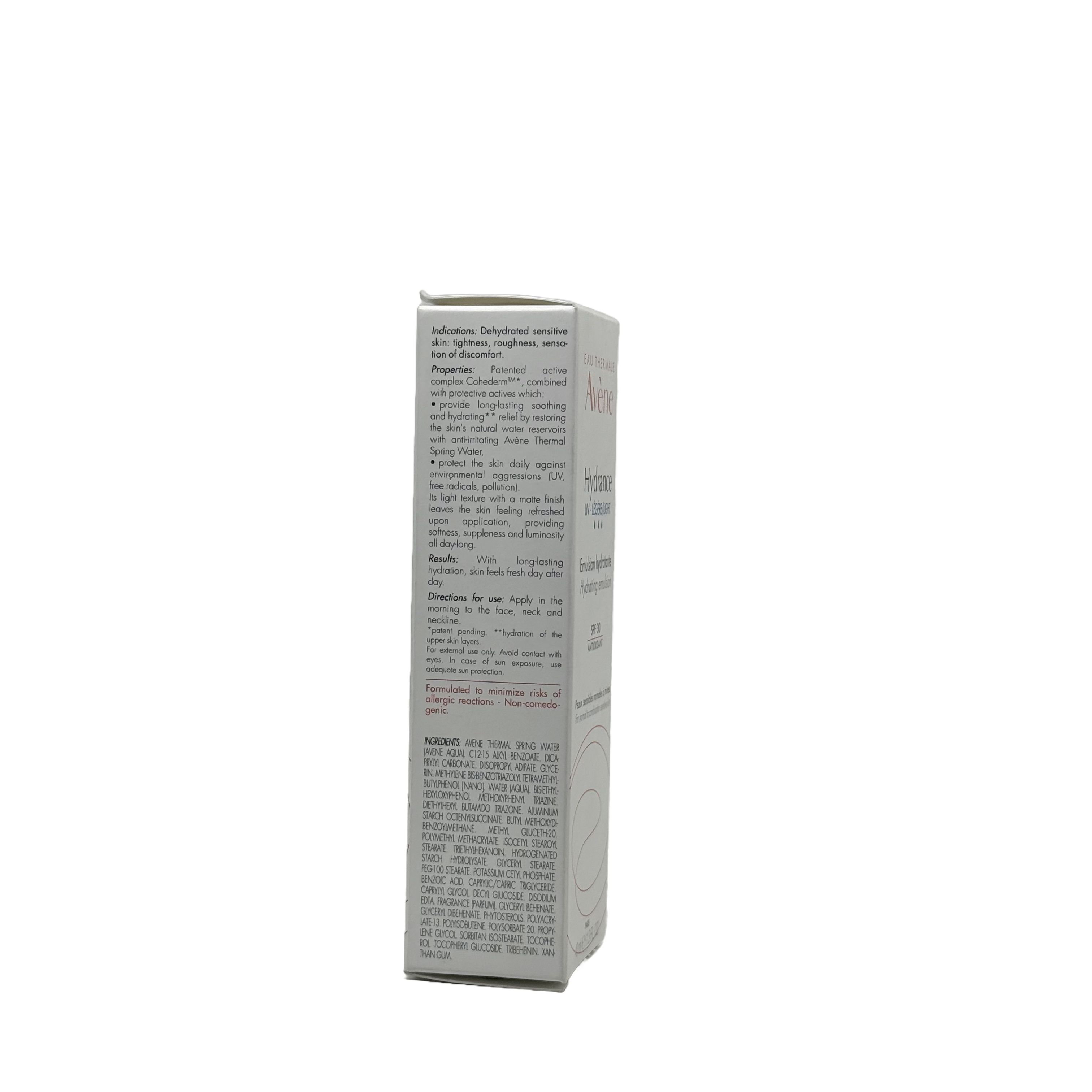 Avene Hydrance Light Hydrating Emulsion SPF30 40ml افين هايدرانس لايت مستحلب مرطب خفيف SPF30 40 مل