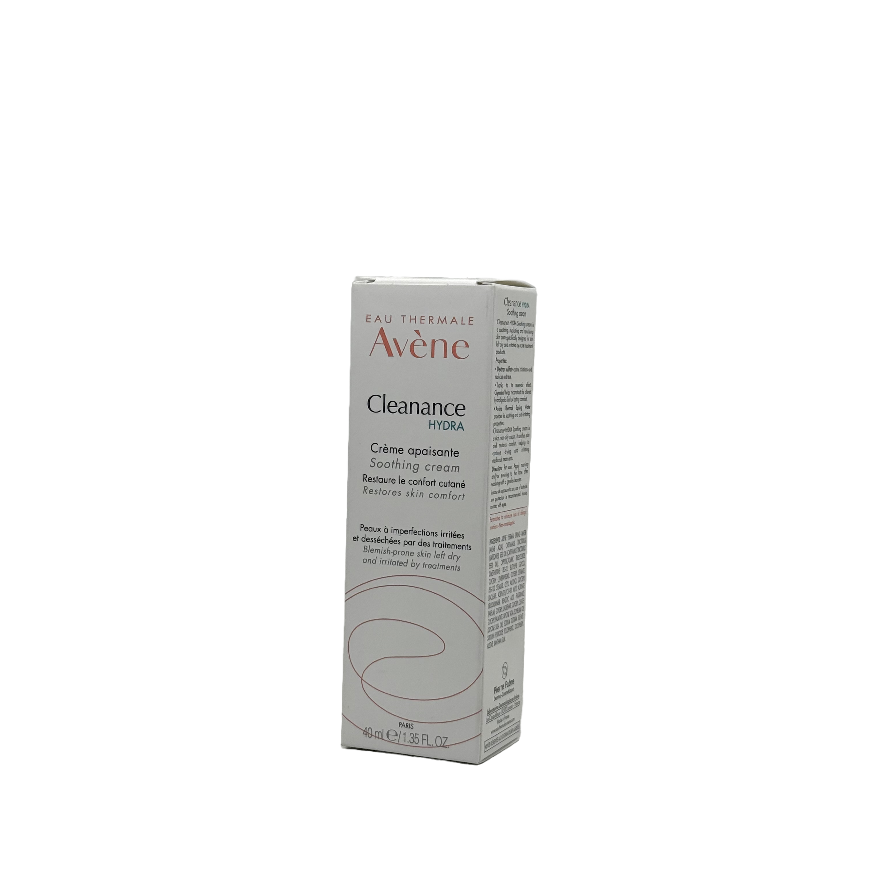 Avene Cleanance HYDRA Soothing Cream 40ml - افين كلينانس هايدرا كريم مهدئ 40 مل