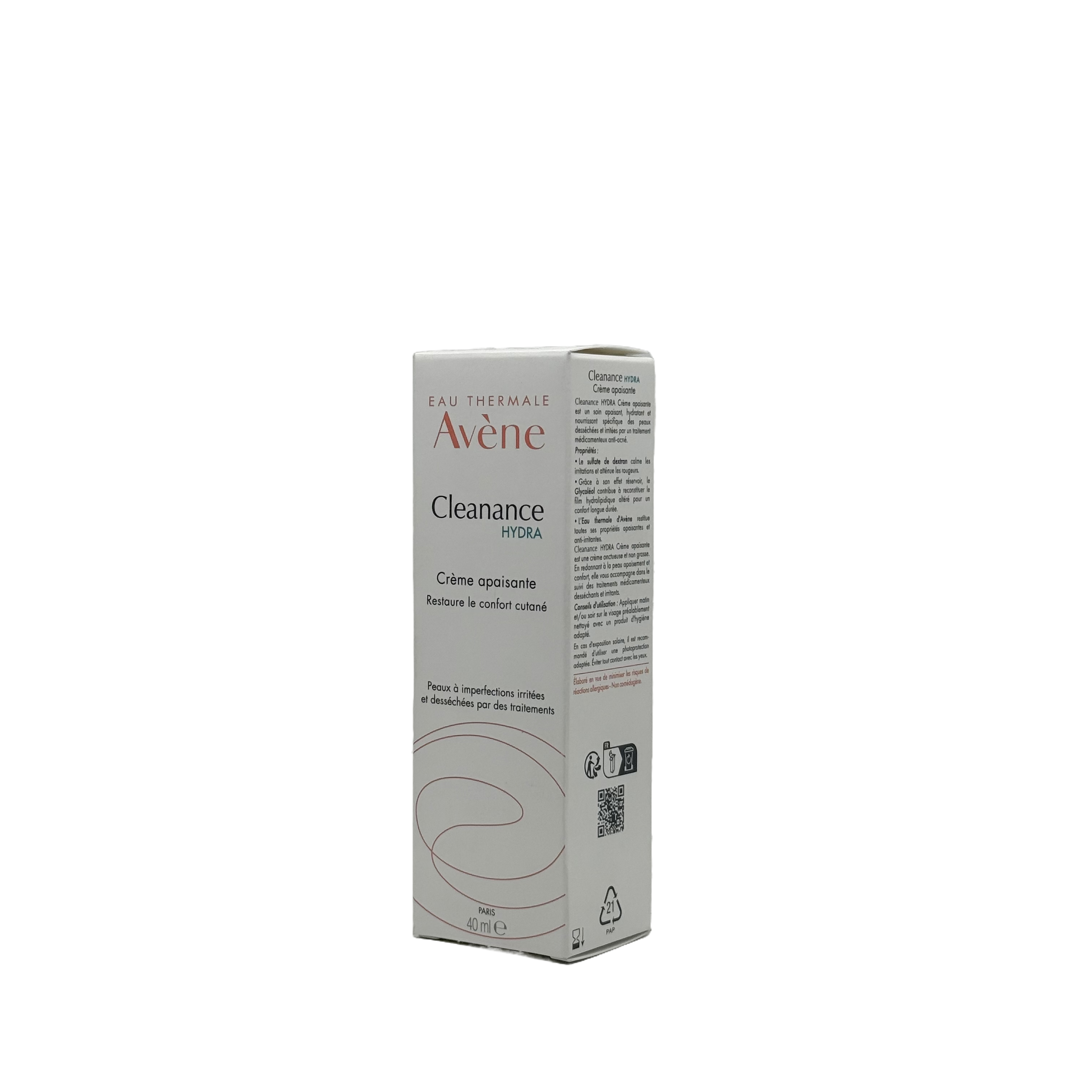 Avene Cleanance HYDRA Soothing Cream 40ml - افين كلينانس هايدرا كريم مهدئ 40 مل