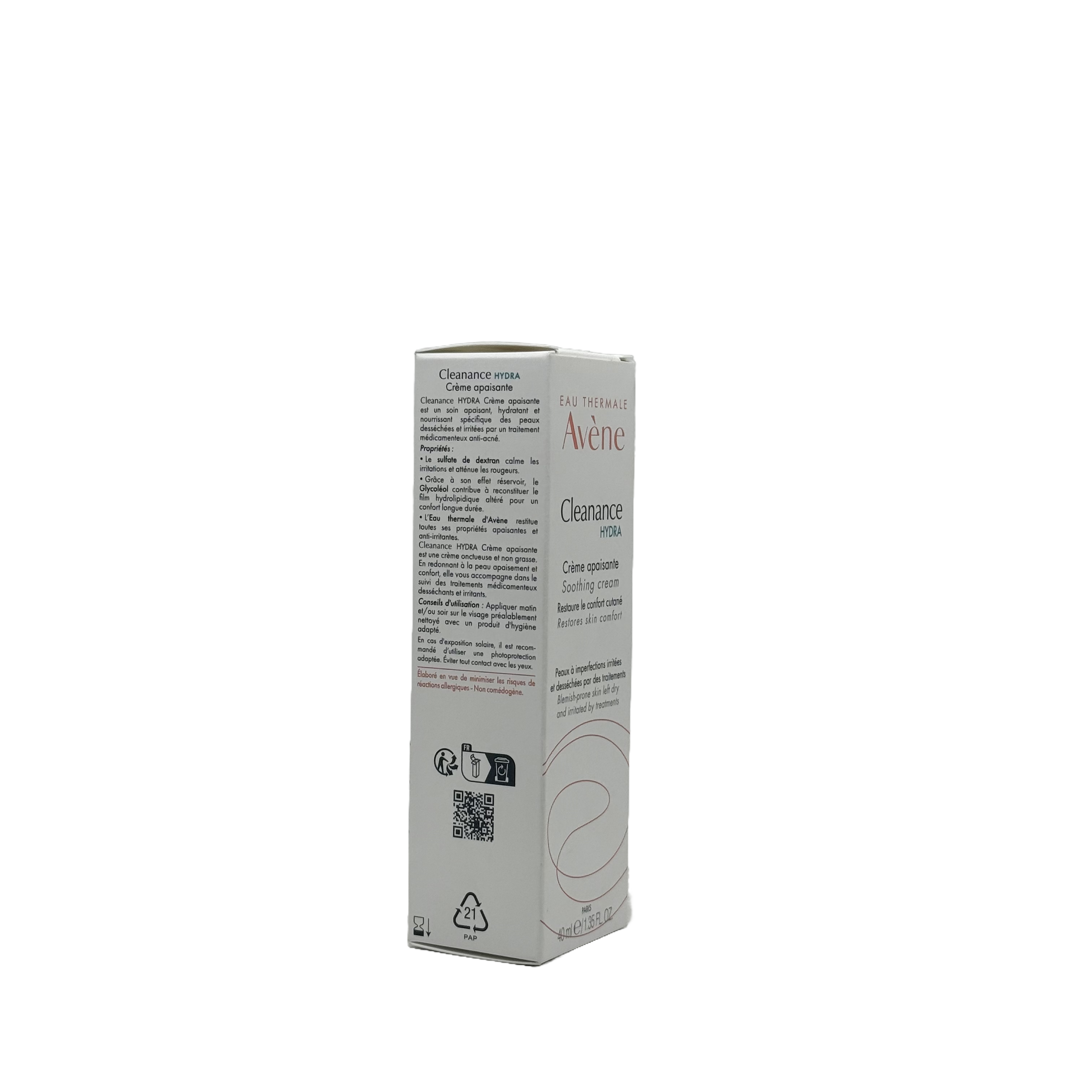 Avene Cleanance HYDRA Soothing Cream 40ml - افين كلينانس هايدرا كريم مهدئ 40 مل