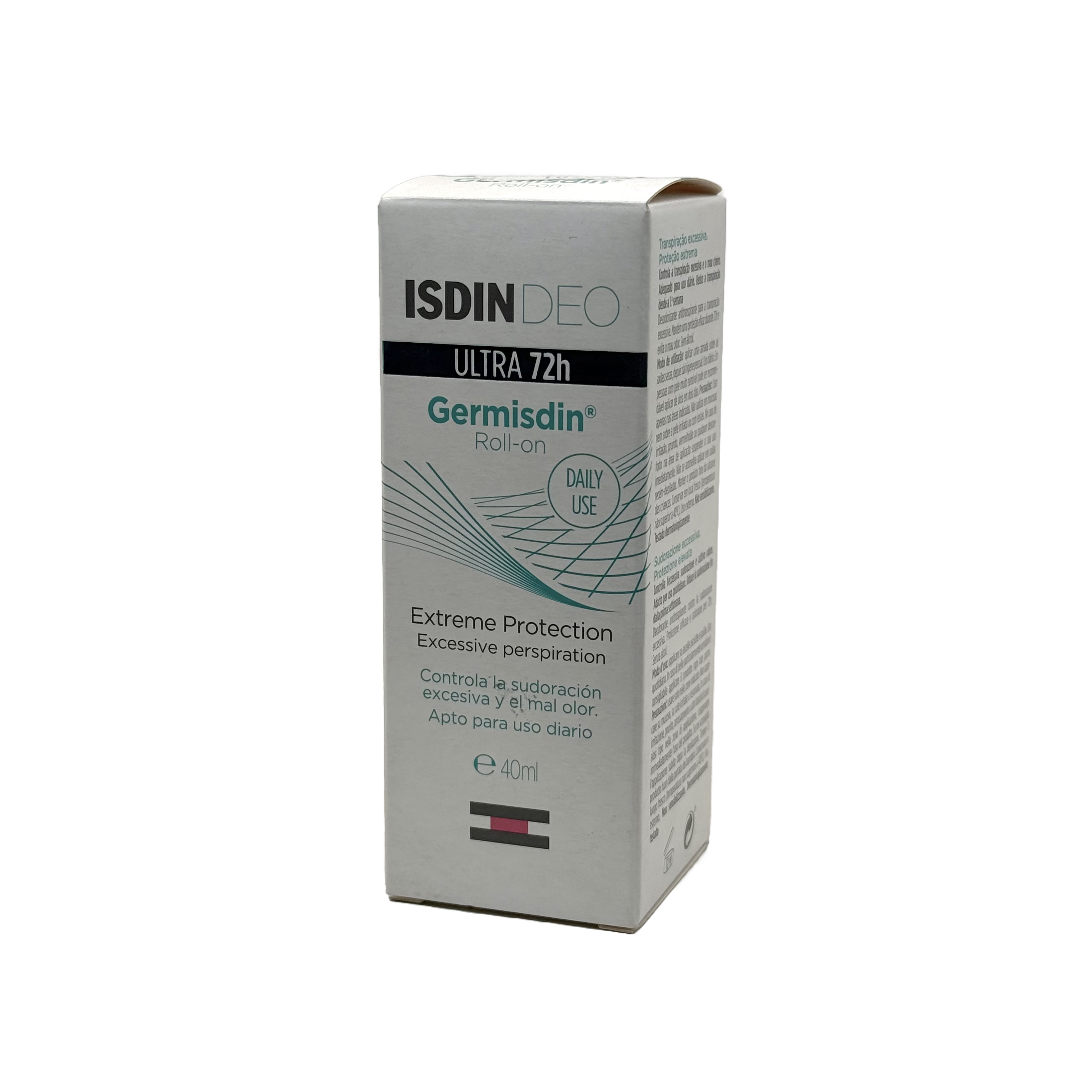 Isdin Deo Ultra 72h Germisdin Roll-on 40ml - إزدين ديو ألترا 72 ساعة جيرميسدين رول أون 40 مل
