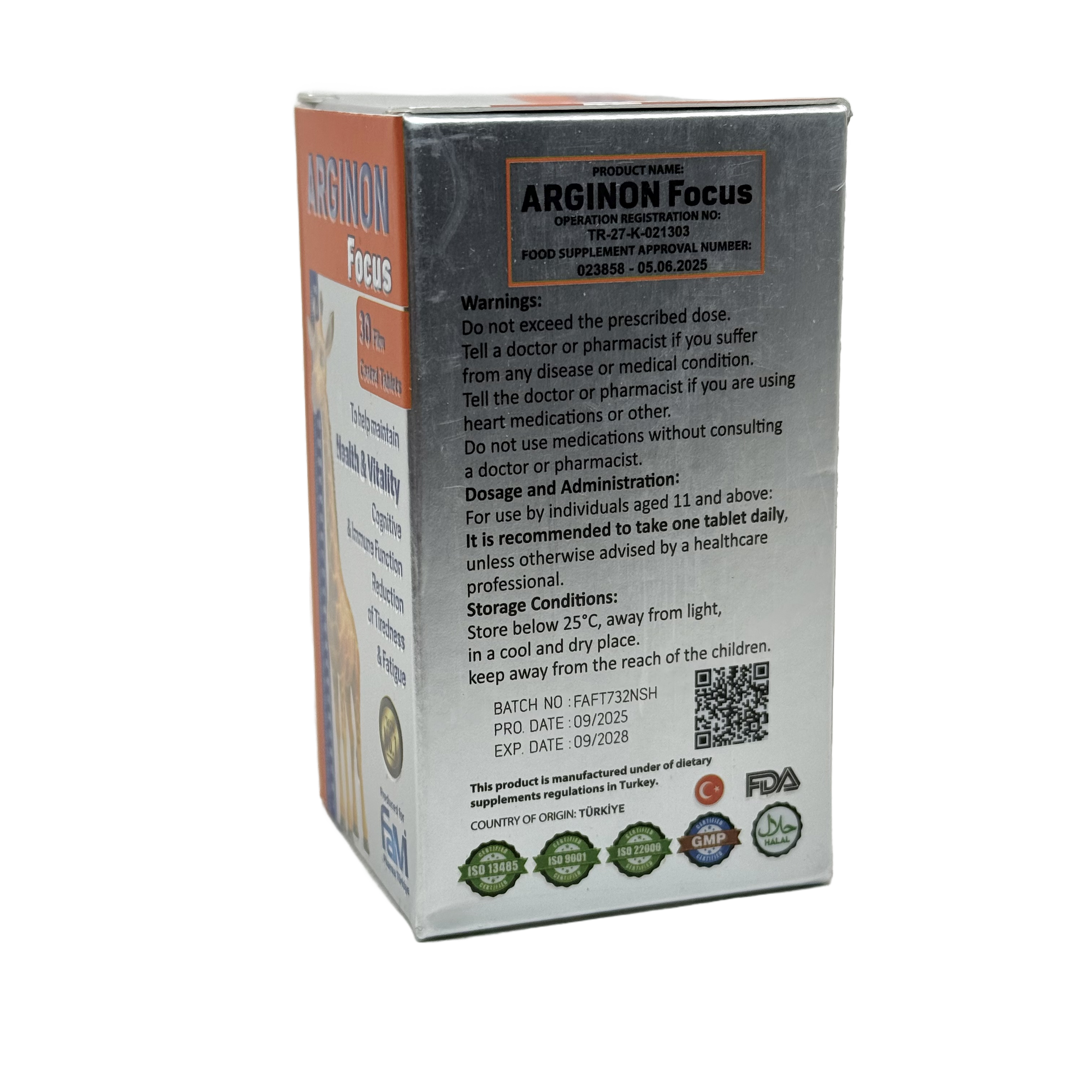 Arginon Focus 30 Tablets - أرجينون فوكس 30 قرص