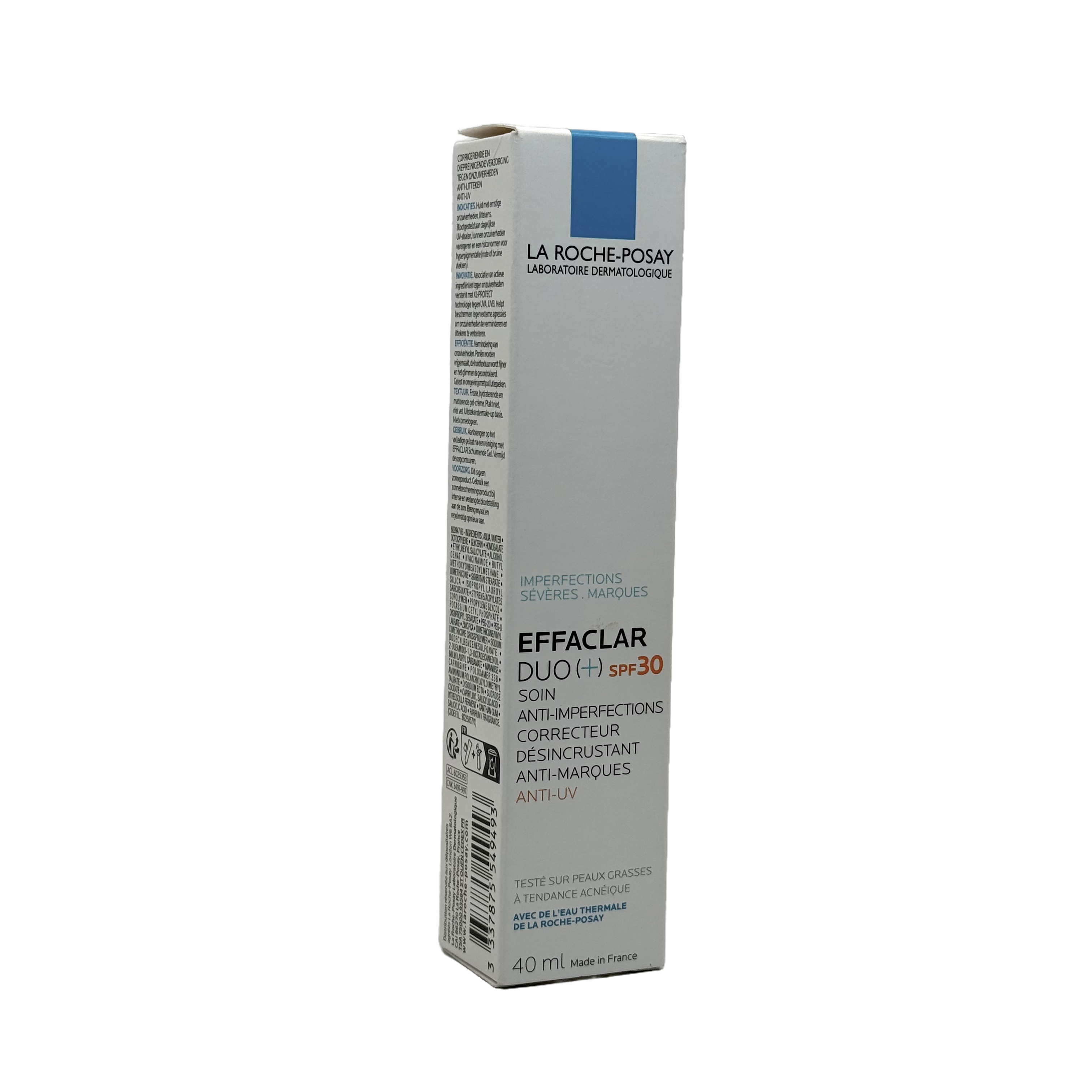 La Roche Posay Effaclar Duo [+] SPF 30 40ml - لاروش بوزيه إيفاكلار ديو بلس مع واقي شمس SPF 30 حجم 40 مل