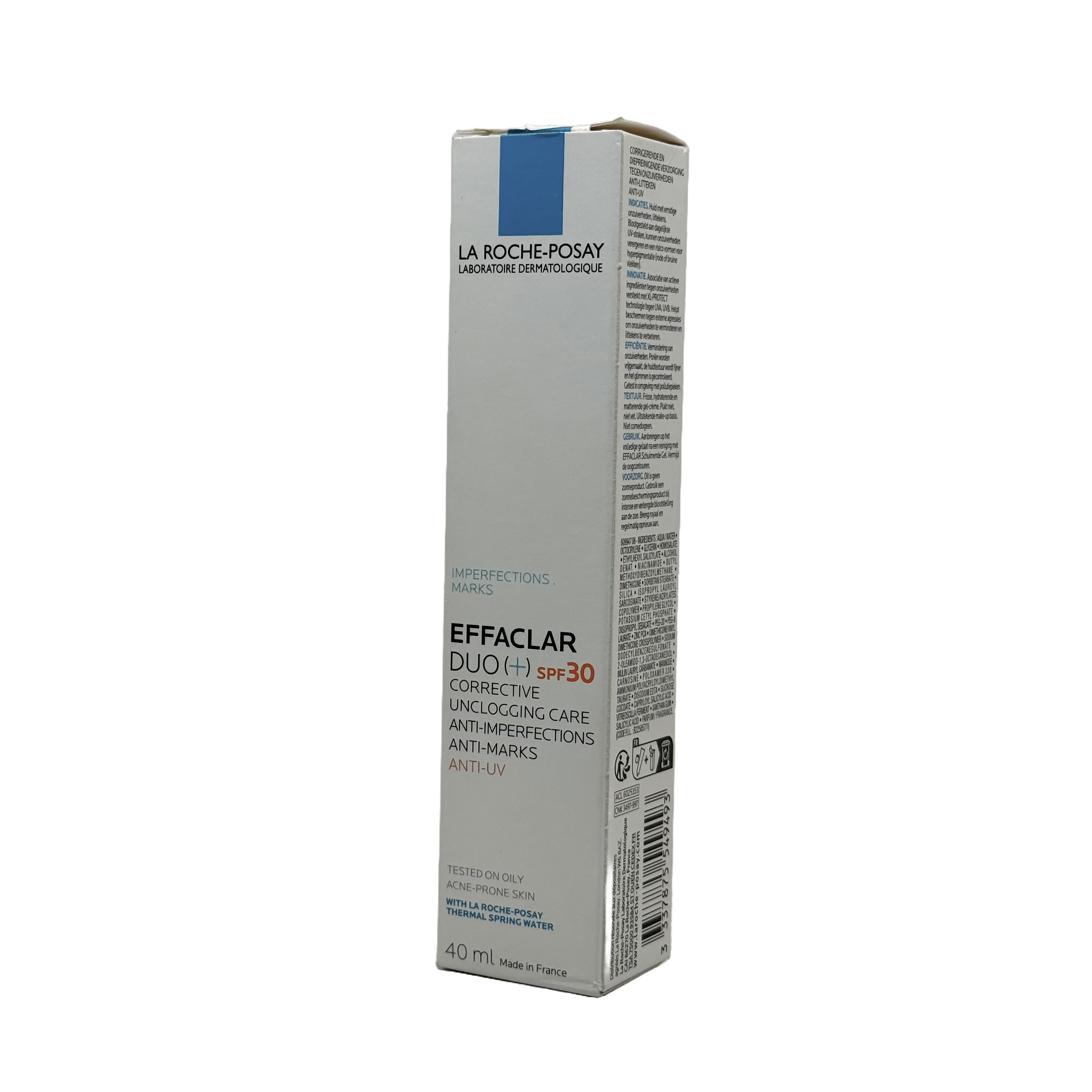 La Roche Posay Effaclar Duo [+] SPF 30 40ml - لاروش بوزيه إيفاكلار ديو بلس مع واقي شمس SPF 30 حجم 40 مل