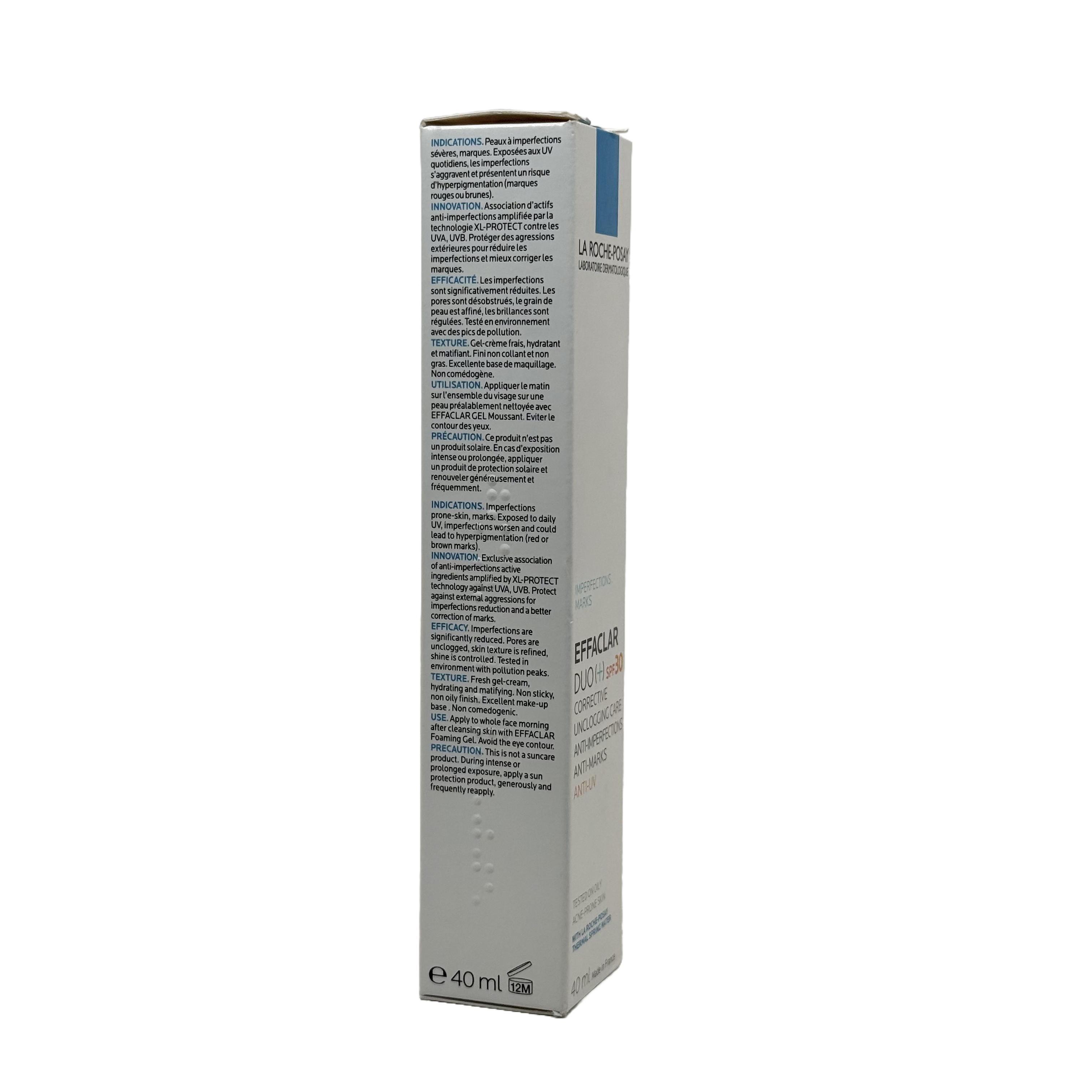 La Roche Posay Effaclar Duo [+] SPF 30 40ml - لاروش بوزيه إيفاكلار ديو بلس مع واقي شمس SPF 30 حجم 40 مل