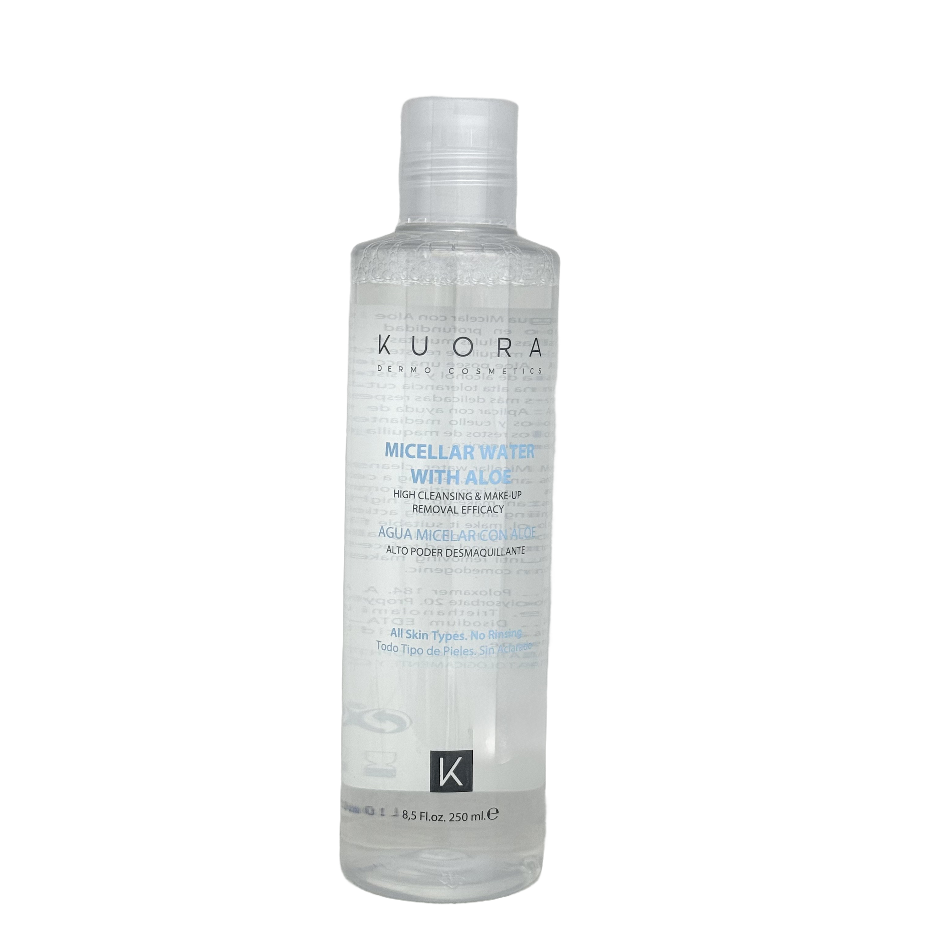 Kuora Micellar Water With Aloe 250 ml - كيورا ماء ميسيلار مع الألوفيرا 250 مل