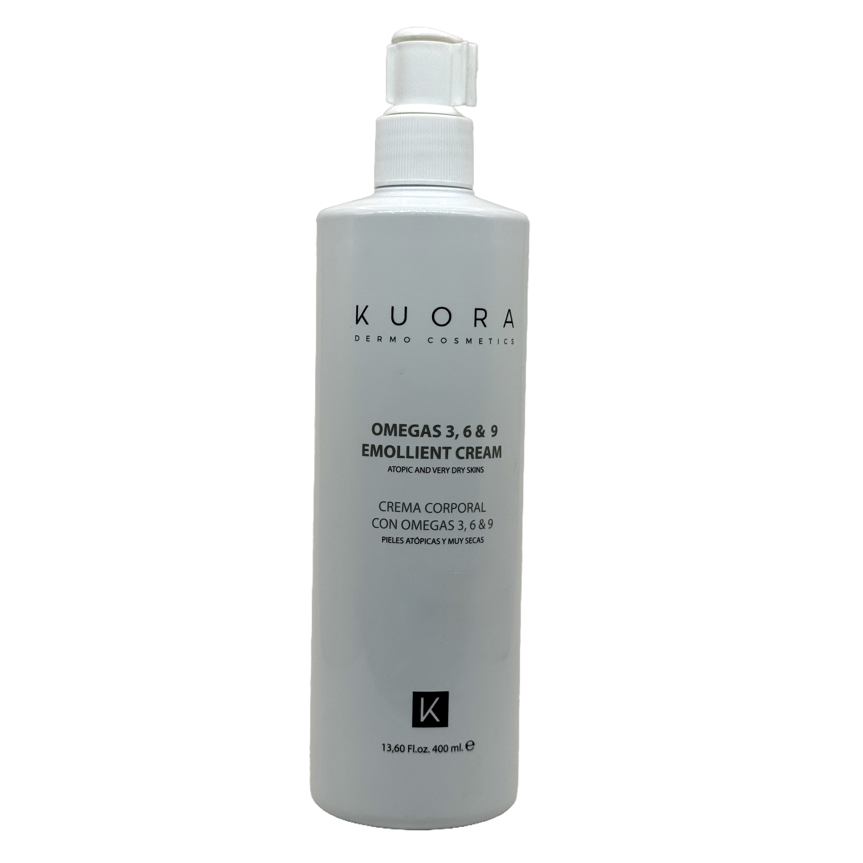 Kuora Omegas 3 6 & 9 Emollient Cream 400ml - كيورا كريم ملطف أوميغا 3 و 6 و 9 ‏400 مل