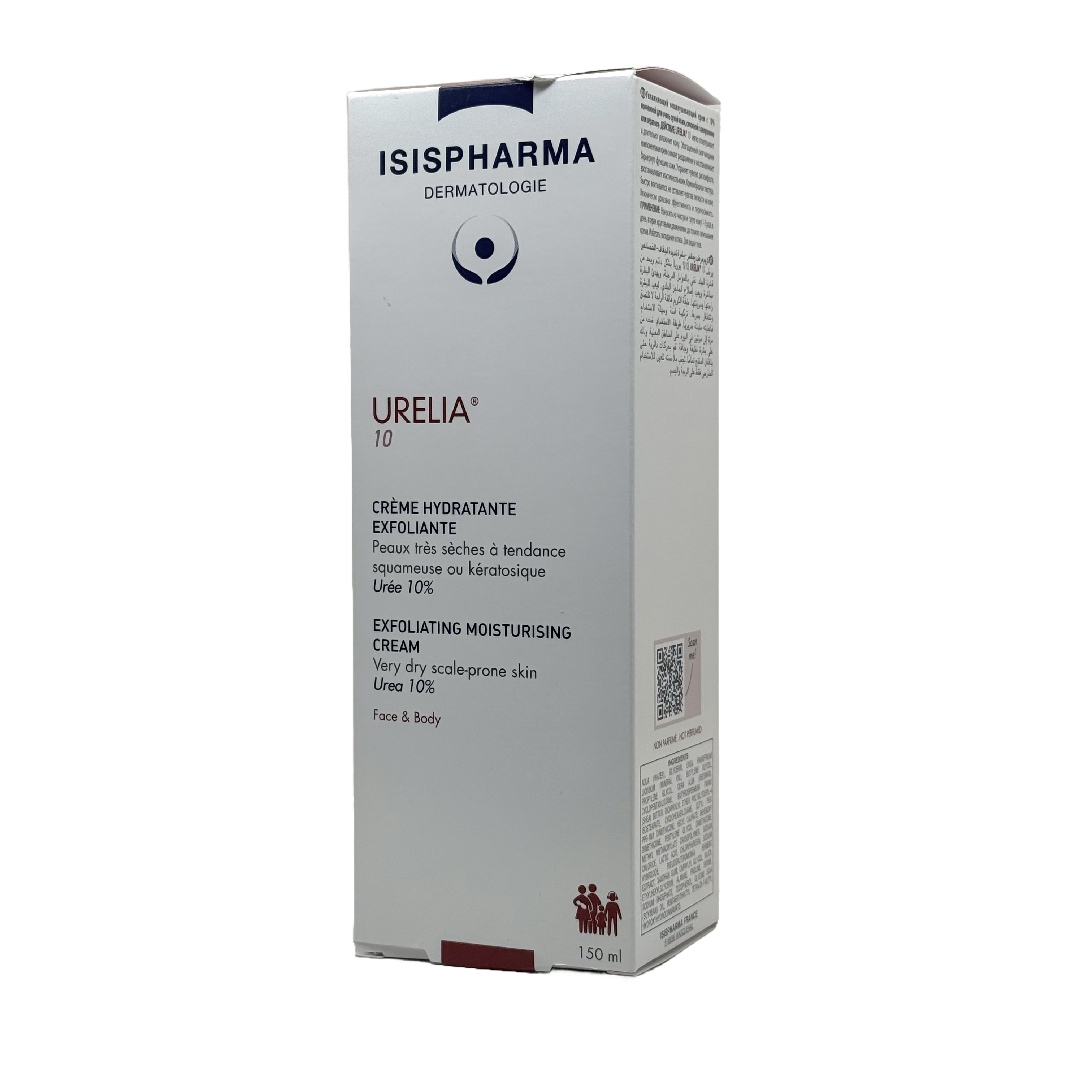 Isispharma Urelia 10 Exfoliating Moisturizing Cream 150 ml - إيزيس فارما يوريليا 10 كريم مقشر ومرطب 150 مل